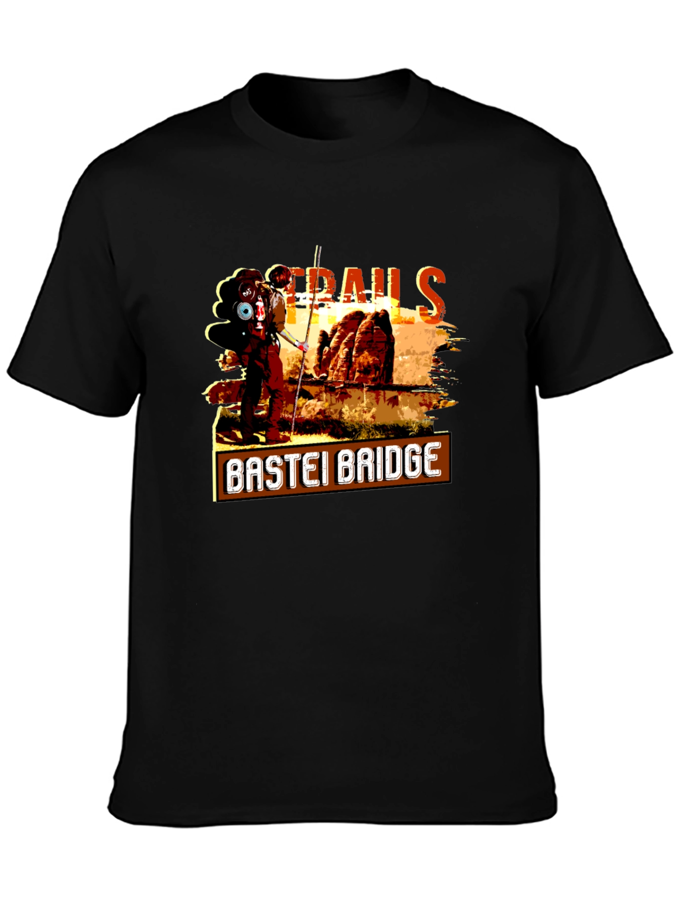 Bastei Bridge Trails Graphic T-Shirt
