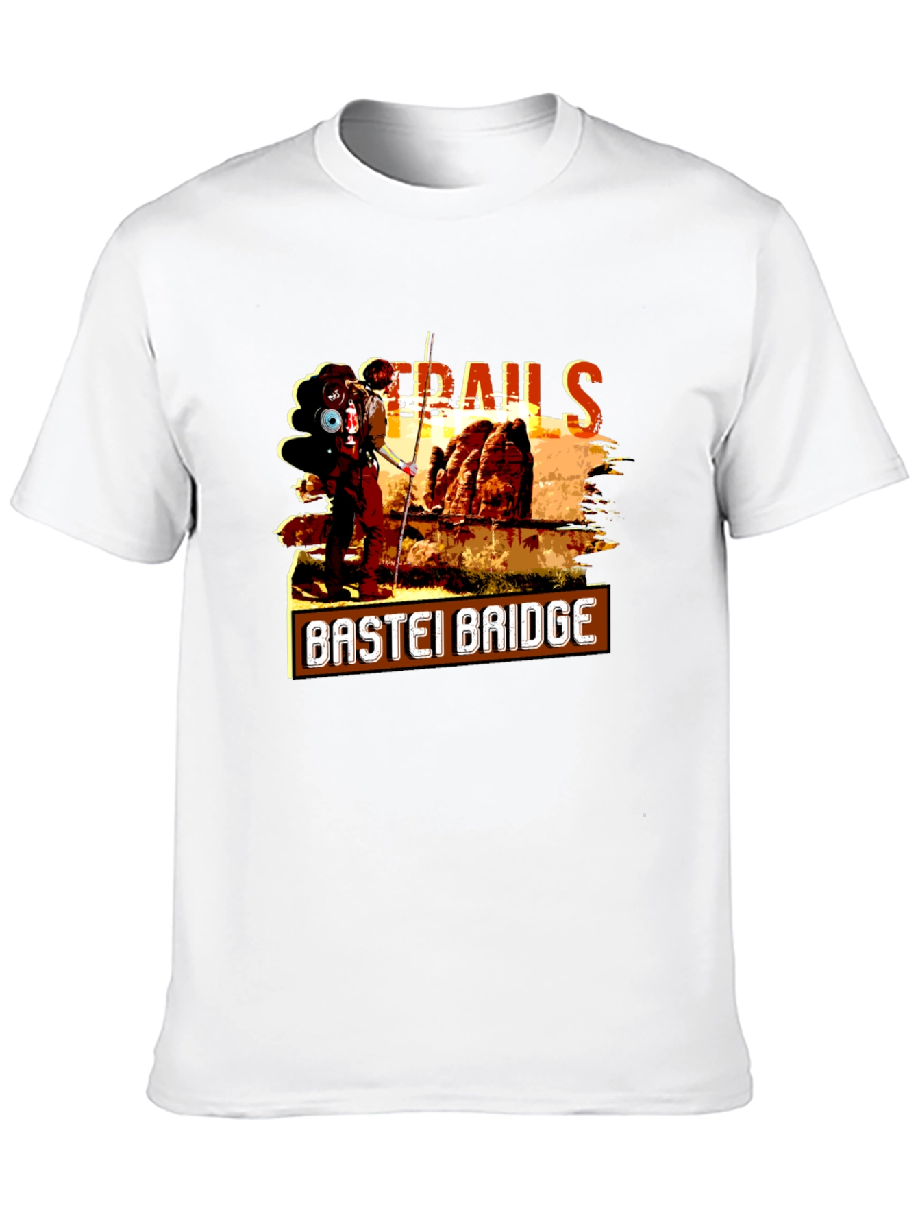 Bastei Bridge Trails Graphic T-Shirt