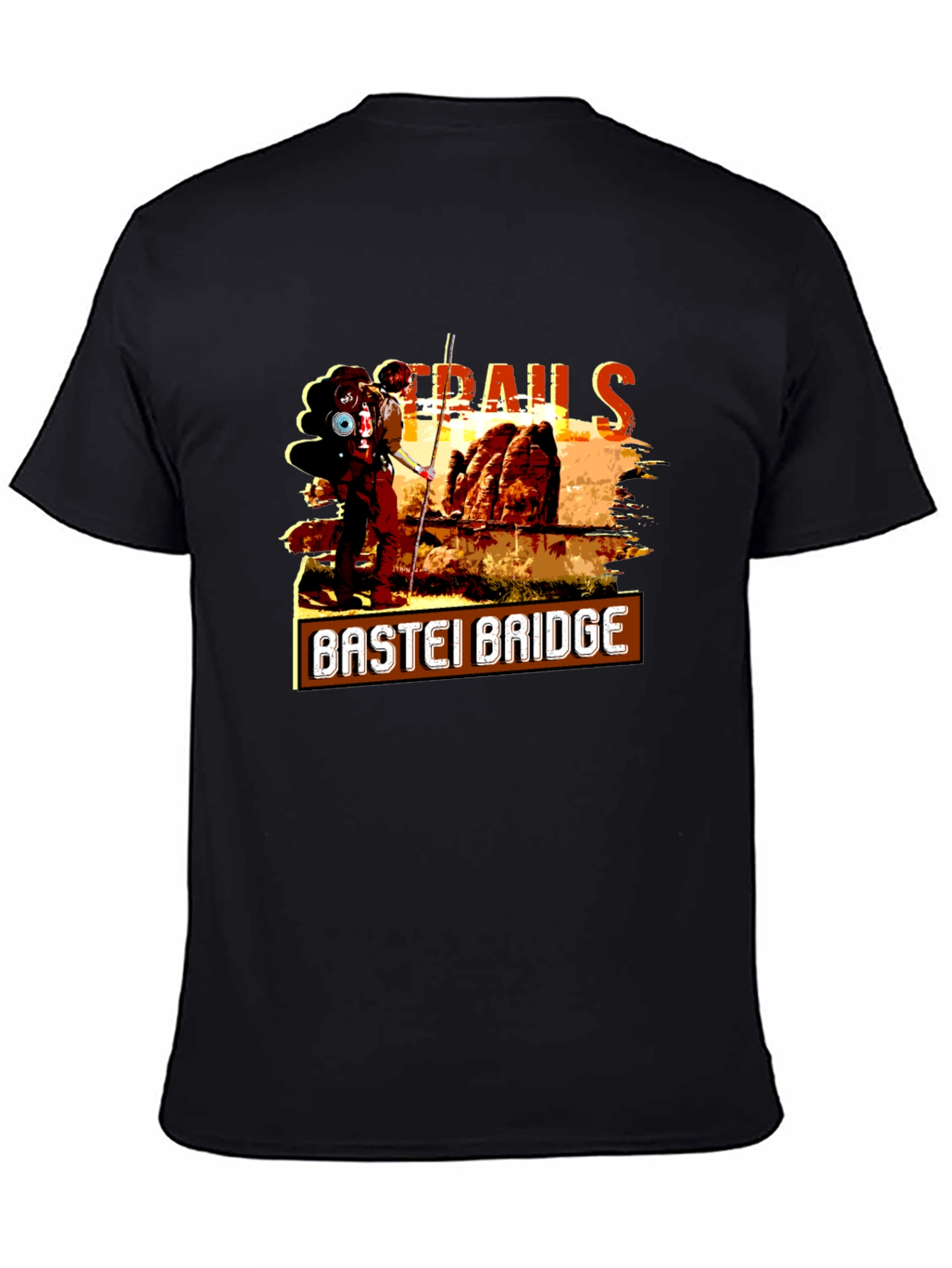 Bastei Bridge Trails Graphic T-Shirt