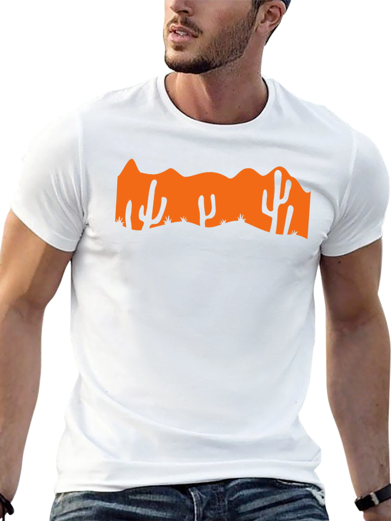 Cactus Silhouette Graphic Tee - Desert Vibes