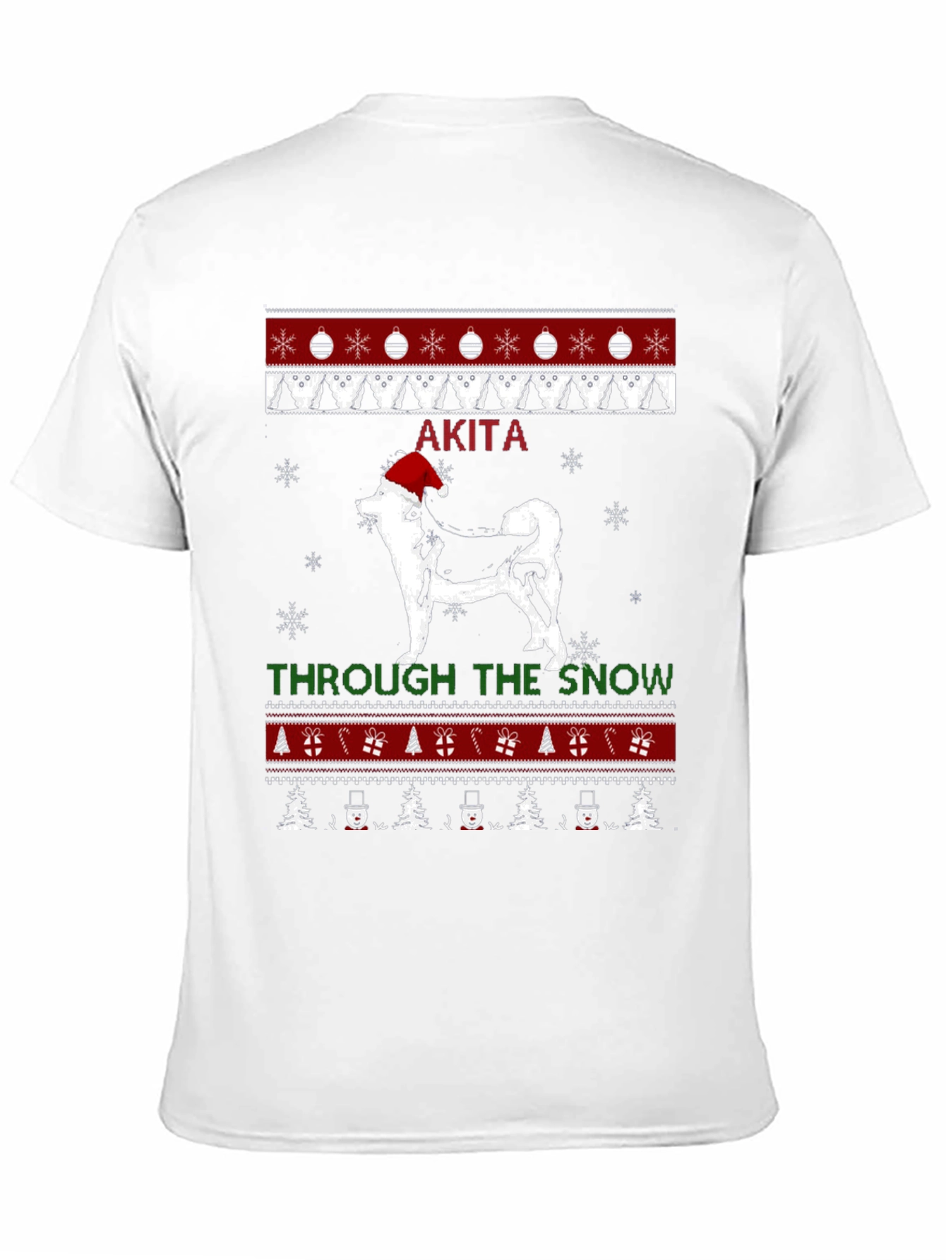 Akita Dog Christmas Sweater T-Shirt