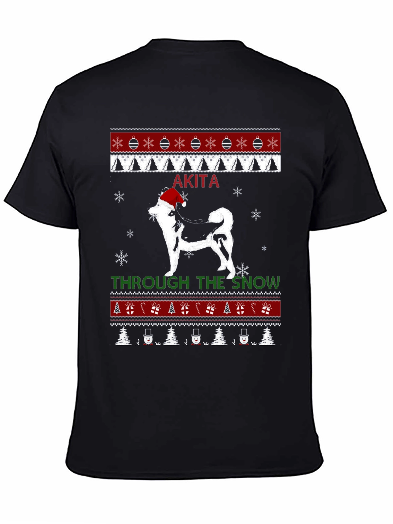 Akita Dog Christmas Sweater T-Shirt