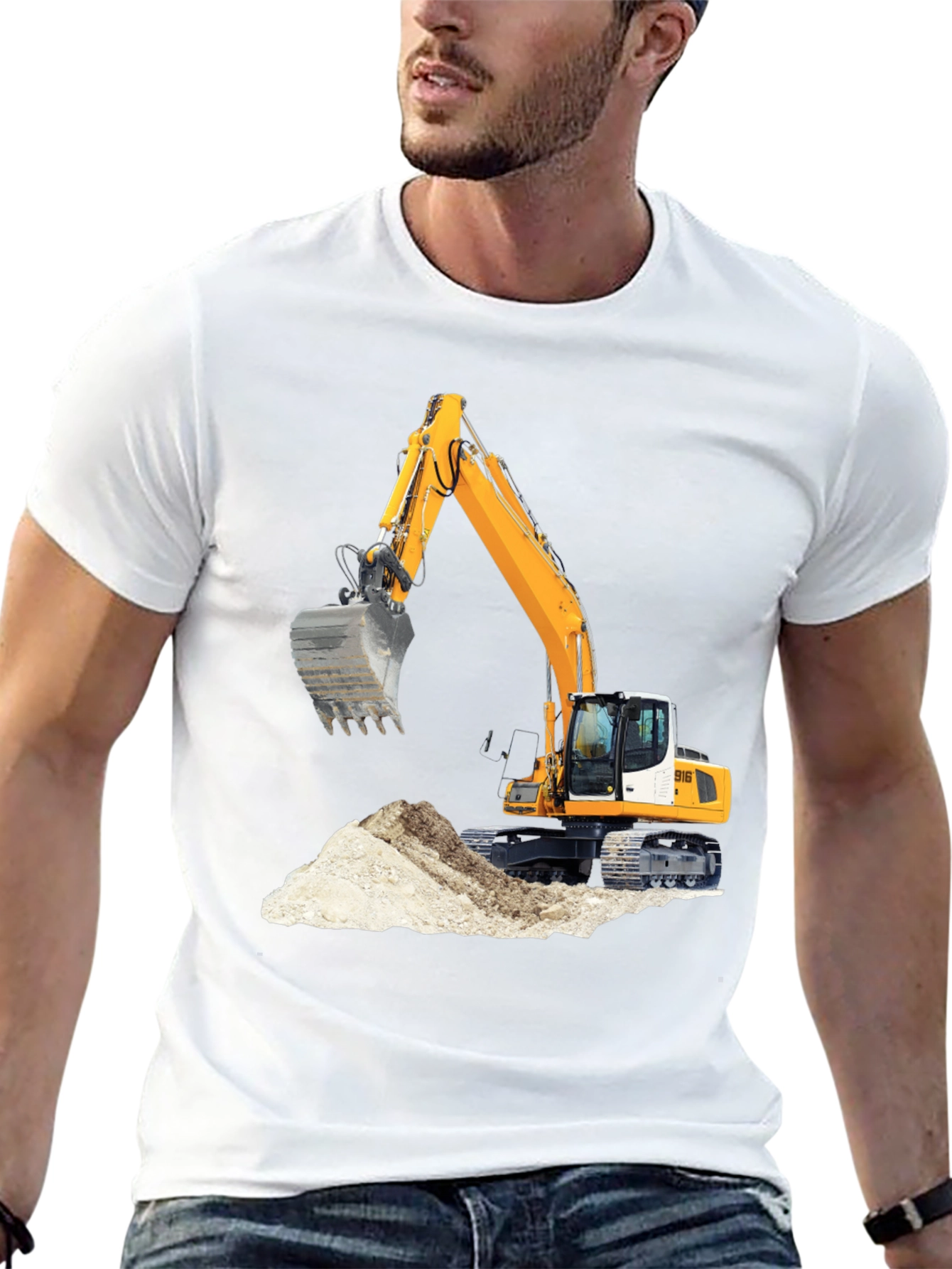 Excavator Graphic Tee - Black