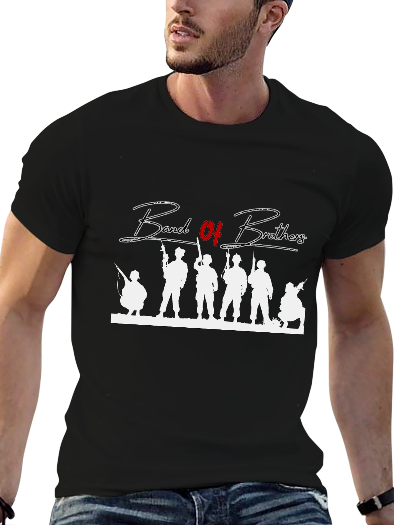 Band of Brothers Graphic Tee - Black