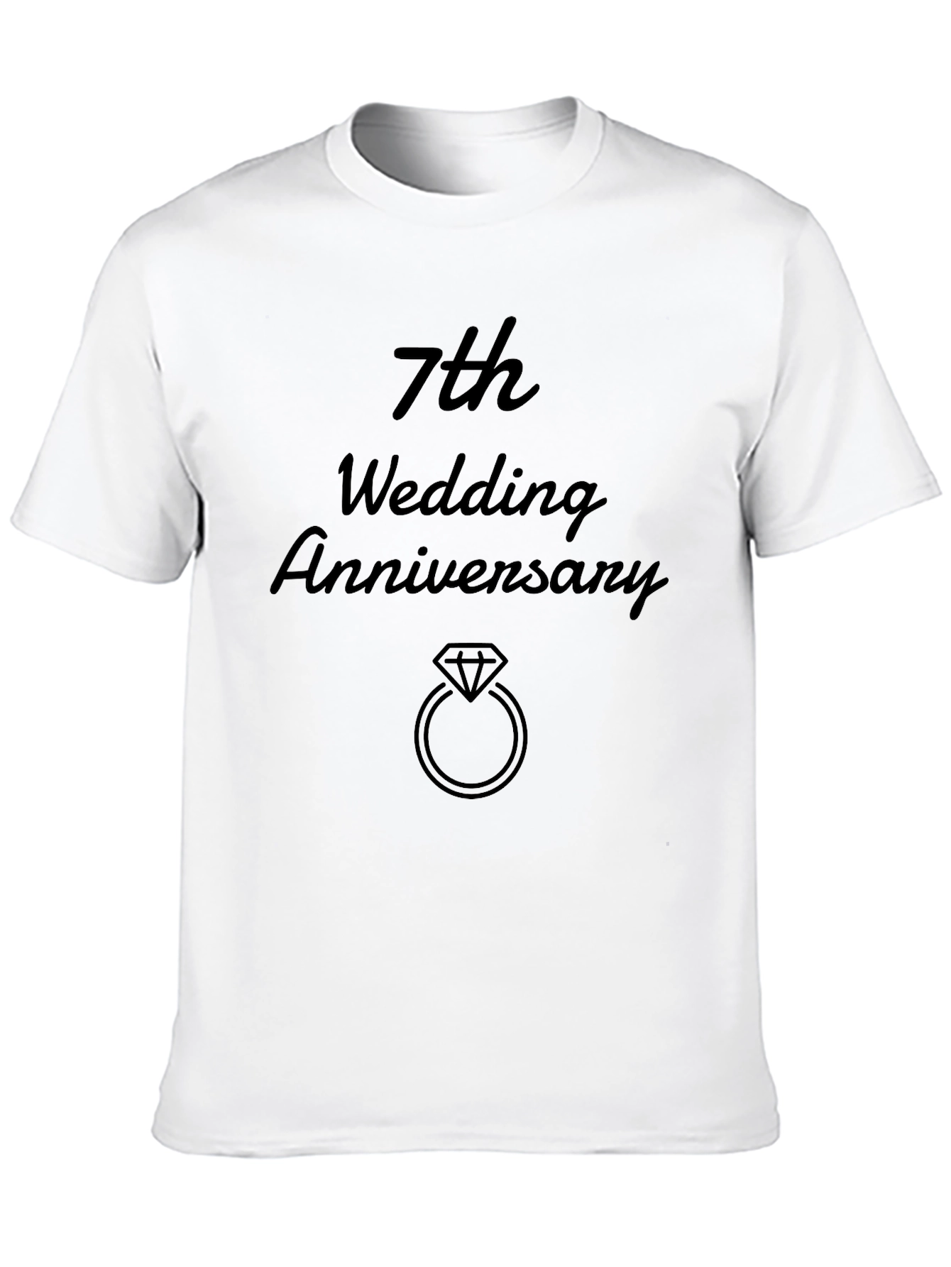 7th Wedding Anniversary Graphic Tee