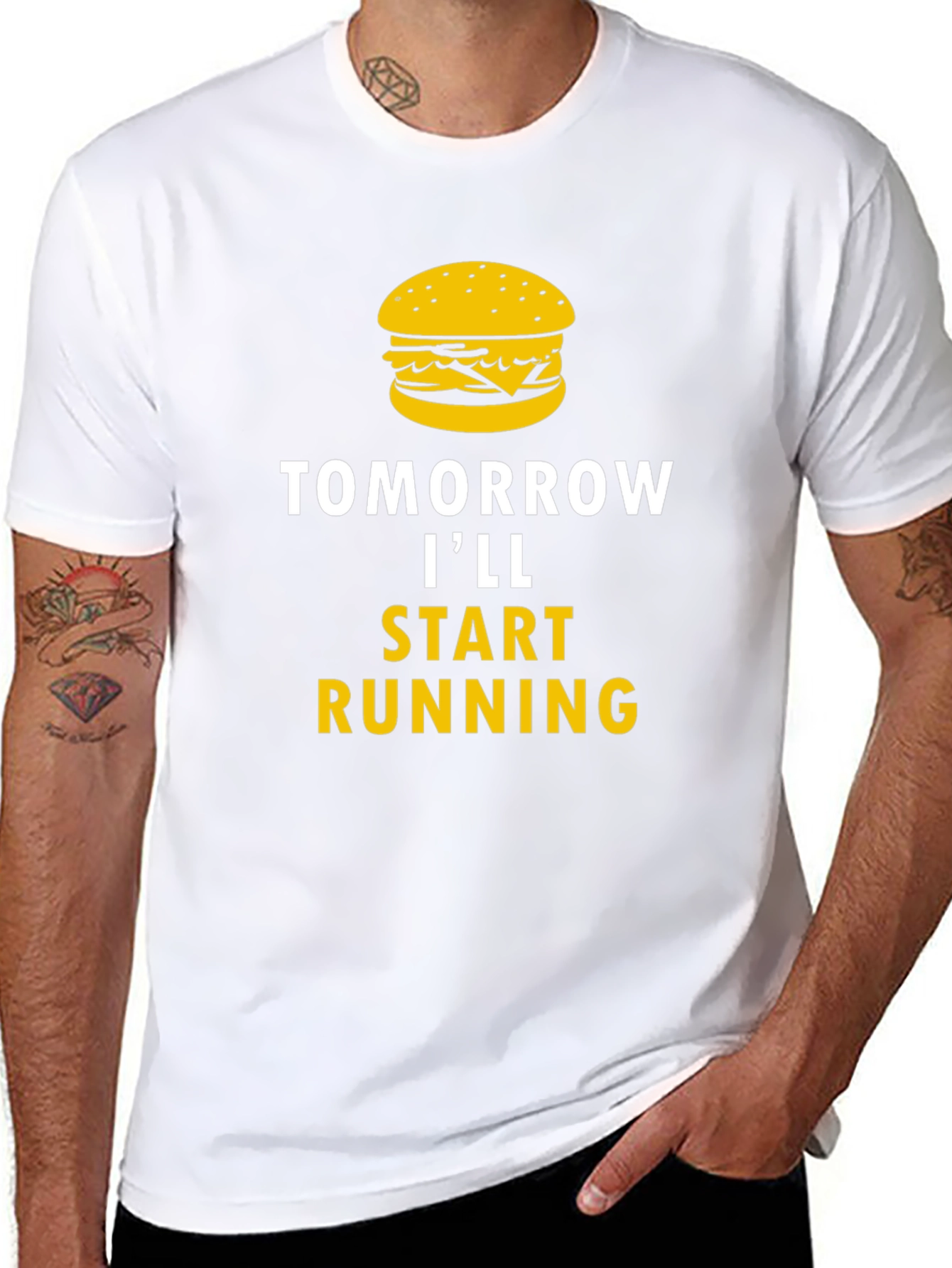 Tomorrow Ill Start Running Funny T-Shirt