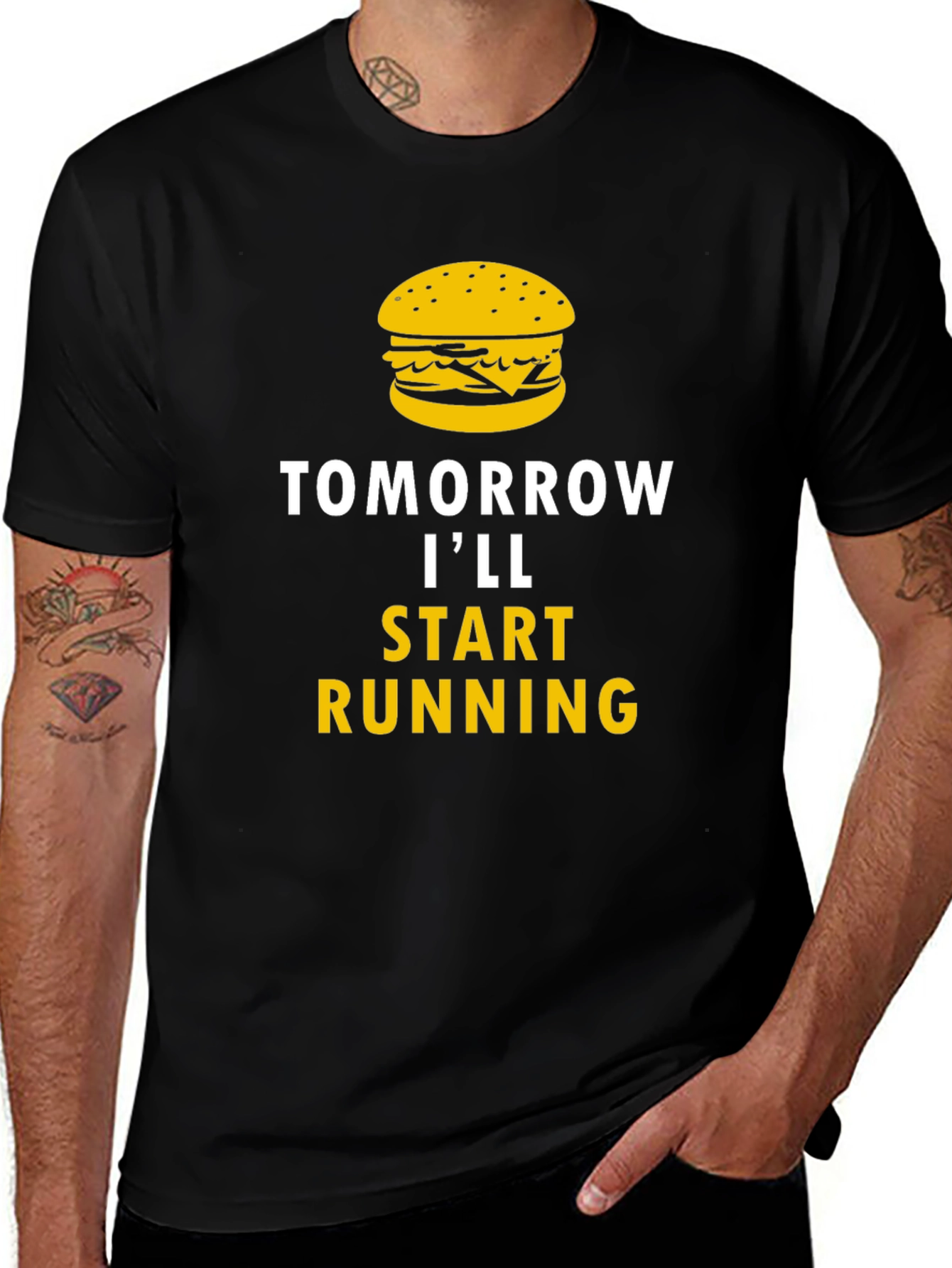 Tomorrow Ill Start Running Funny T-Shirt