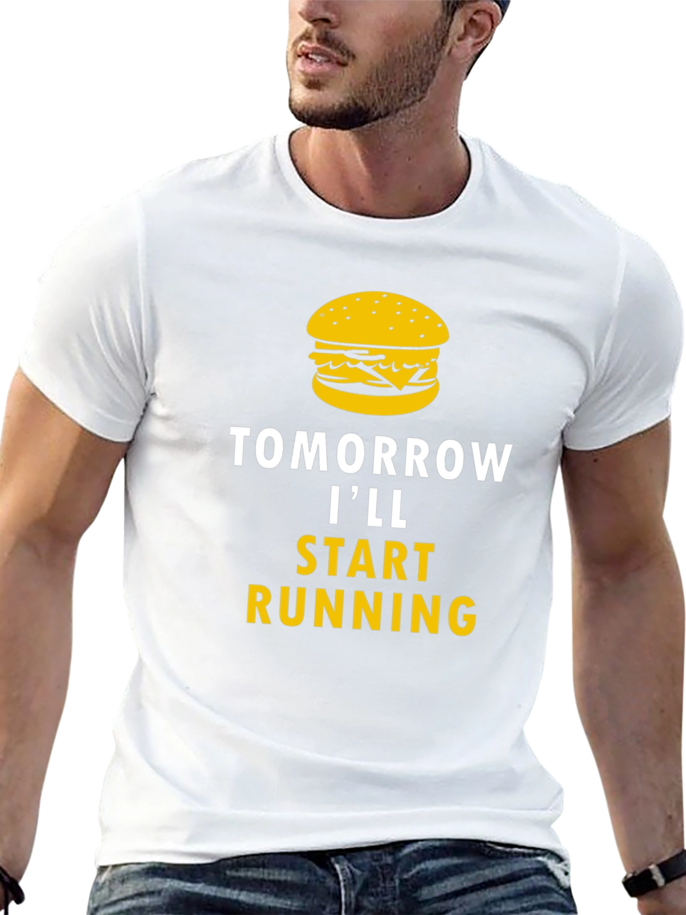Tomorrow Ill Start Running Funny T-Shirt