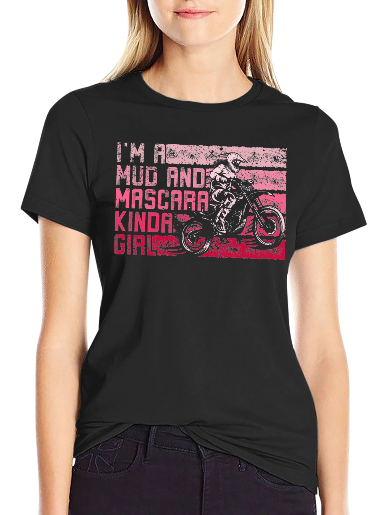 Mud and Mascara Kinda Girl T-Shirt Motocross Tee