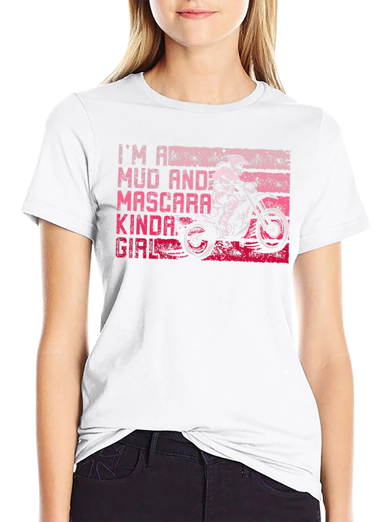 Mud and Mascara Kinda Girl T-Shirt Motocross Tee