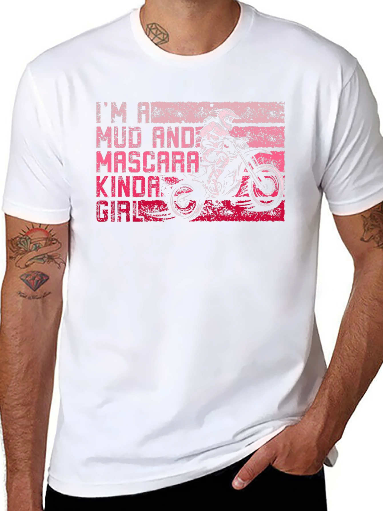 Mud and Mascara Kinda Girl T-Shirt Motocross Tee
