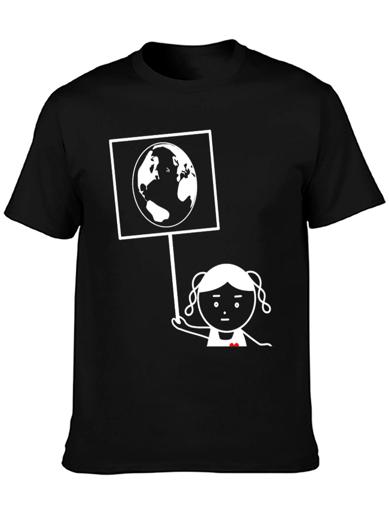 Earth Lover Graphic Tee - Unisex Black T-Shirt