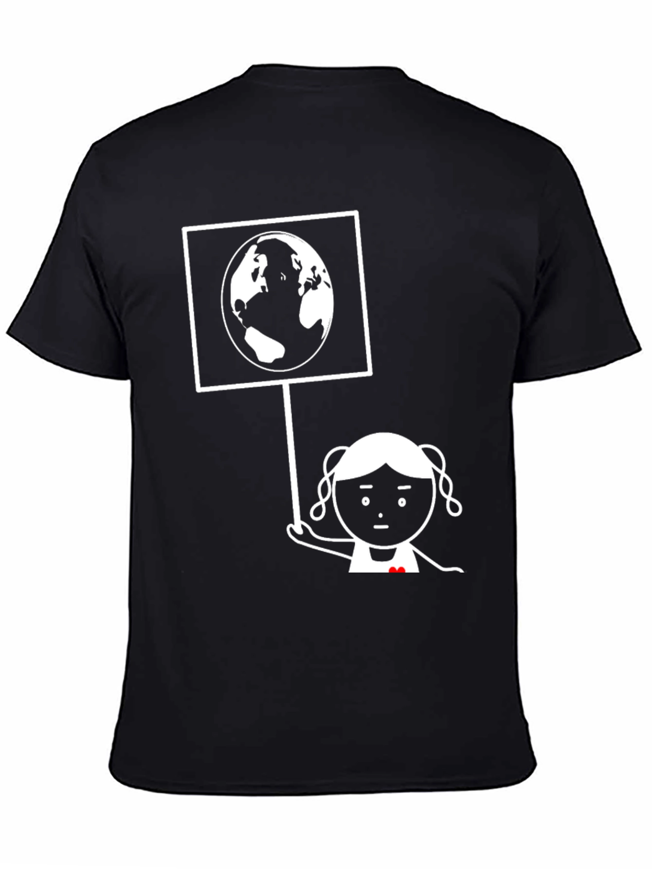 Earth Lover Graphic Tee - Unisex Black T-Shirt