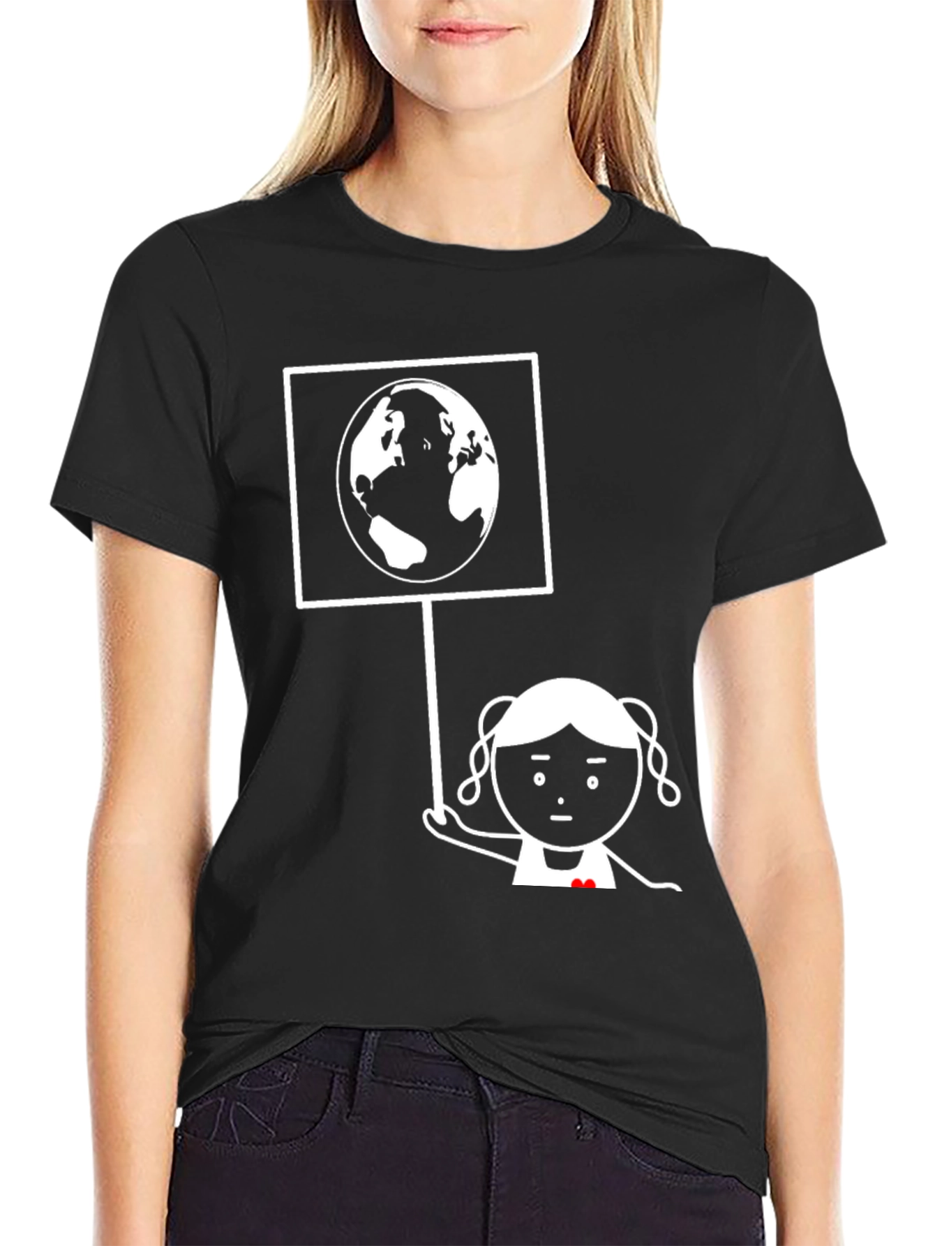 Earth Lover Graphic Tee - Unisex Black T-Shirt