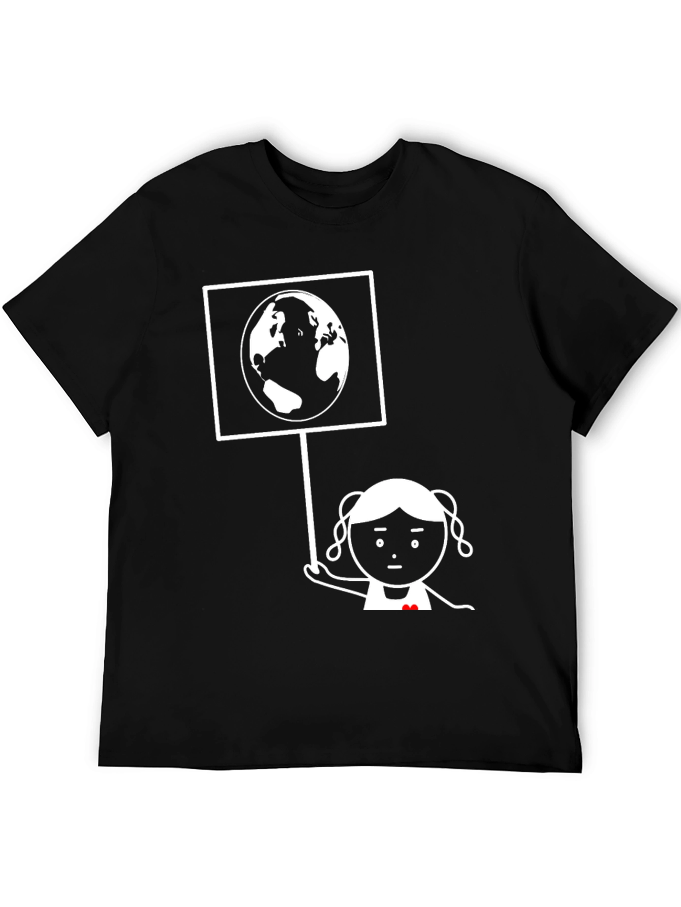 Earth Lover Graphic Tee - Unisex Black T-Shirt