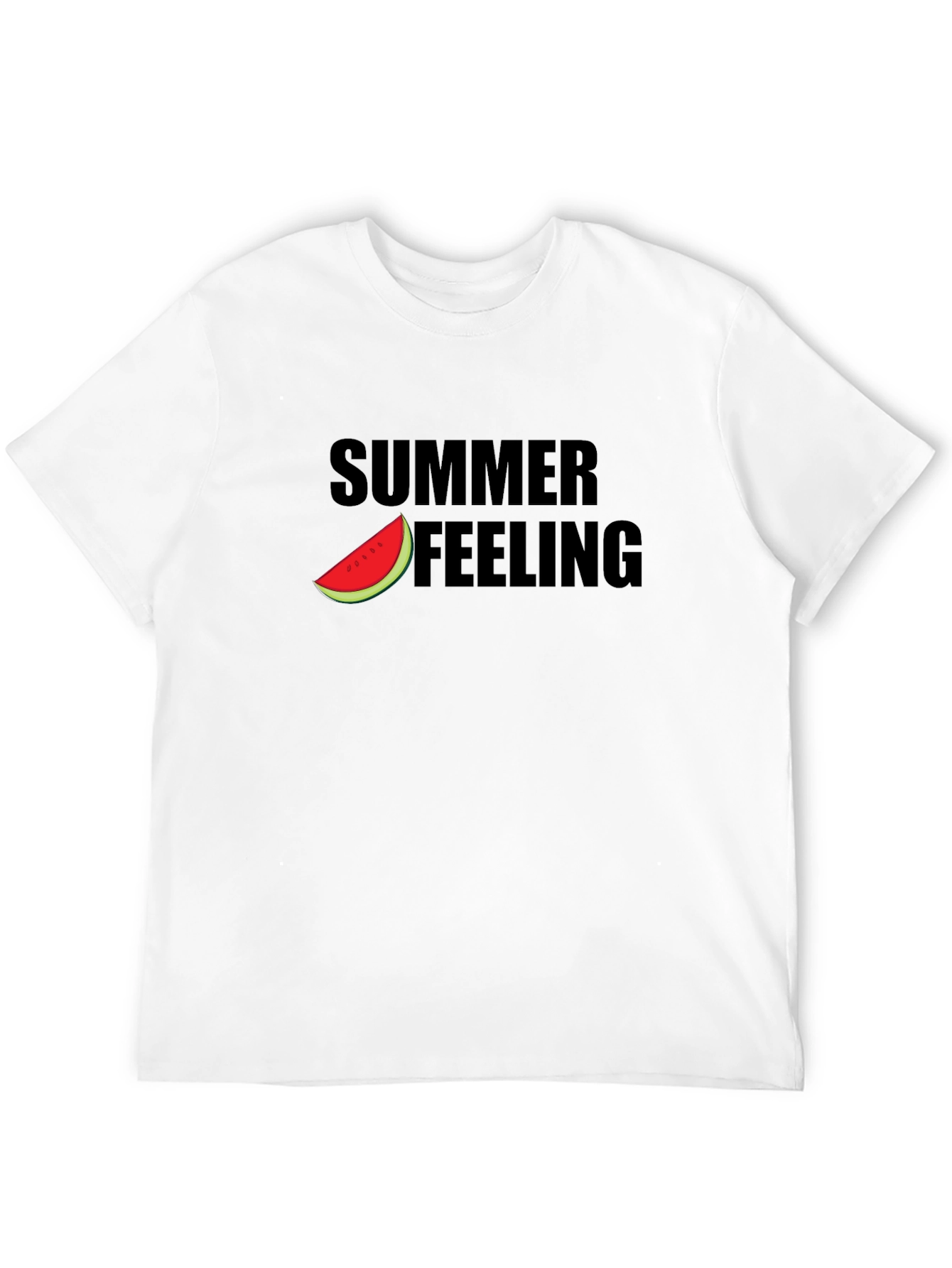 Summer Feeling Graphic Tee - Black