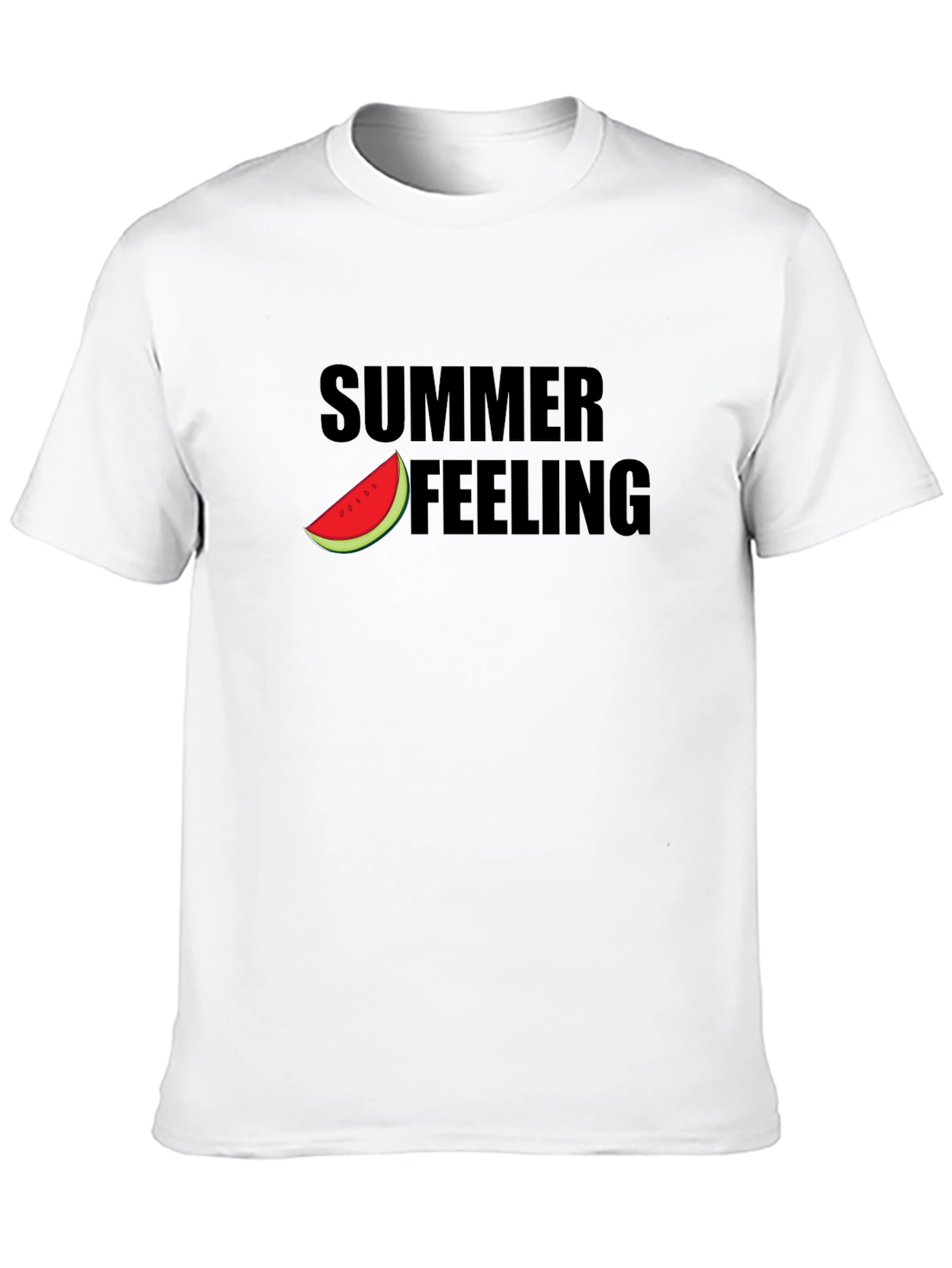Summer Feeling Graphic Tee - Black
