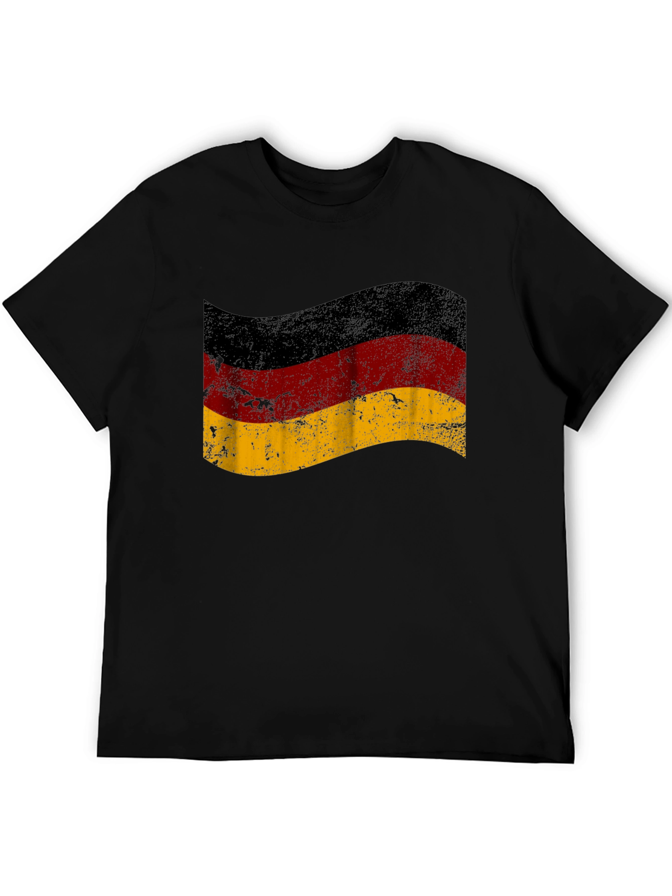 German Flag T-Shirt - Distressed Style