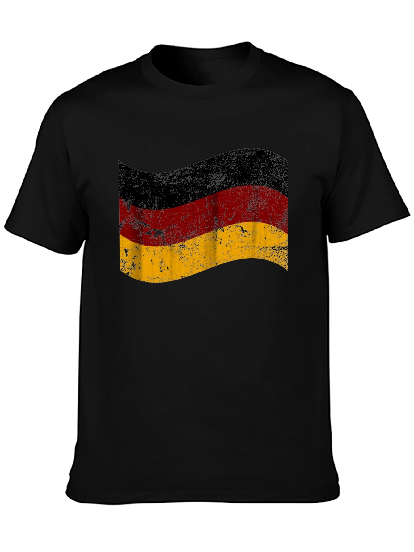 German Flag T-Shirt - Distressed Style