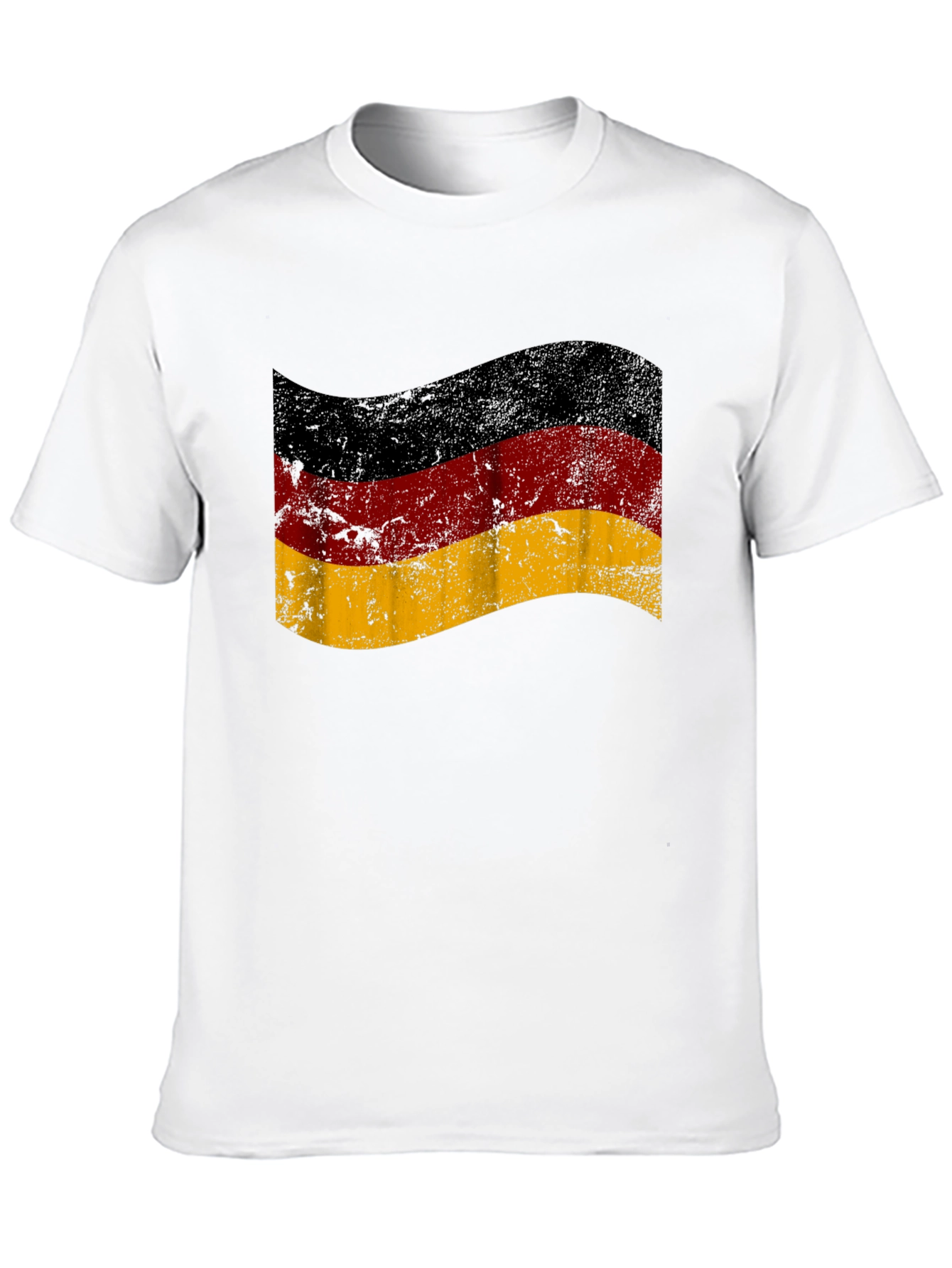 German Flag T-Shirt - Distressed Style