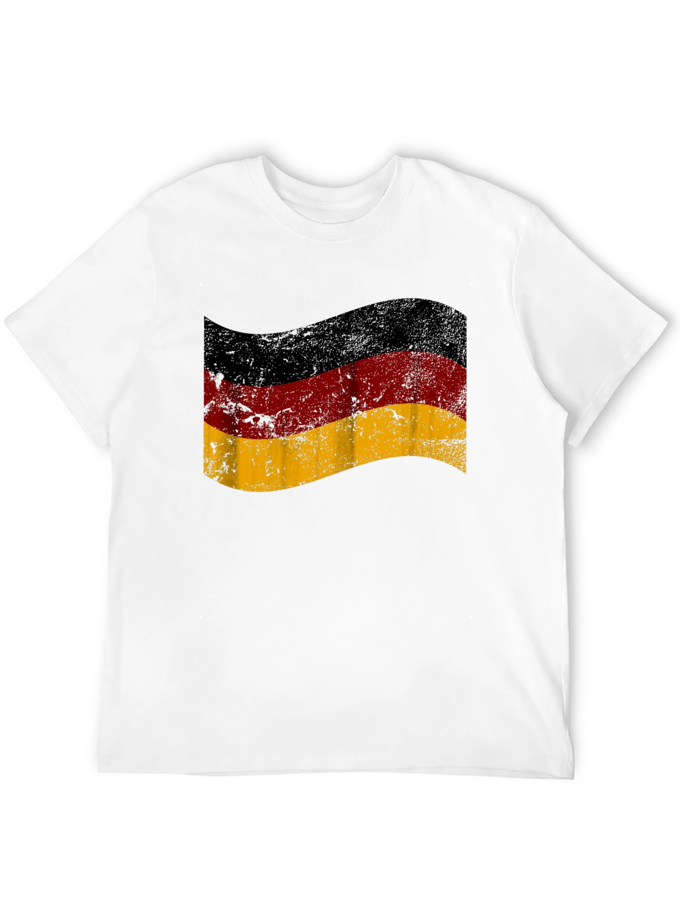 German Flag T-Shirt - Distressed Style