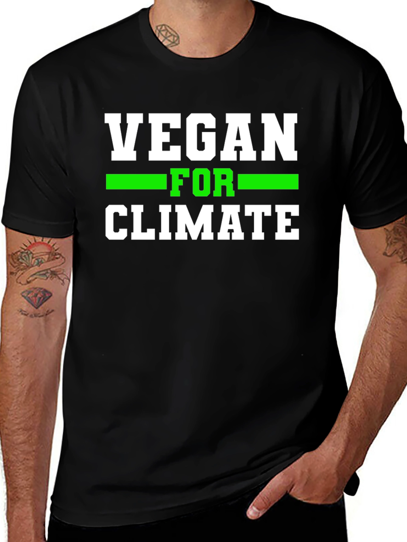Vegan for Climate T-Shirt - Environmental Activism