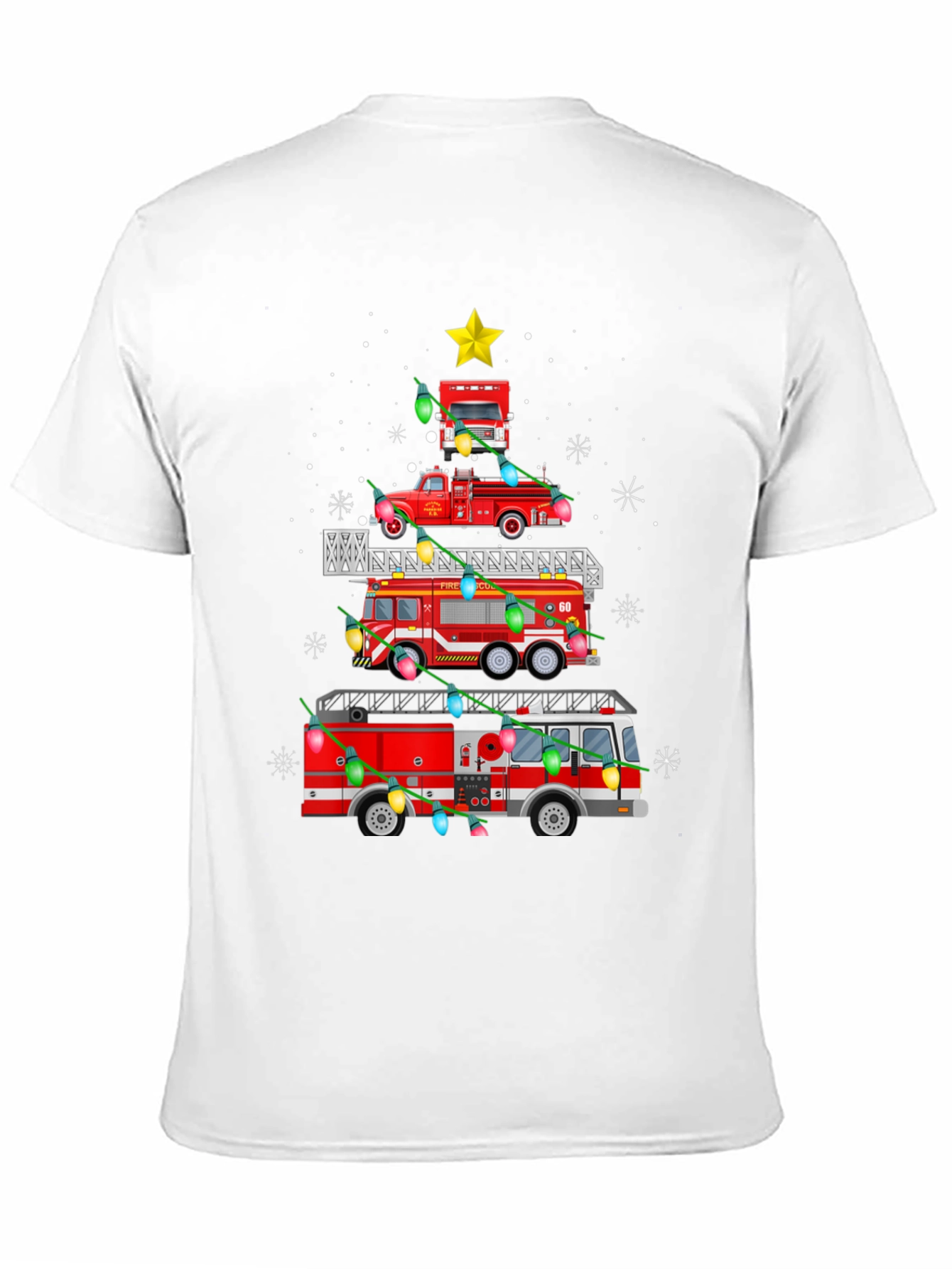 Firetruck Christmas Tree T-Shirt