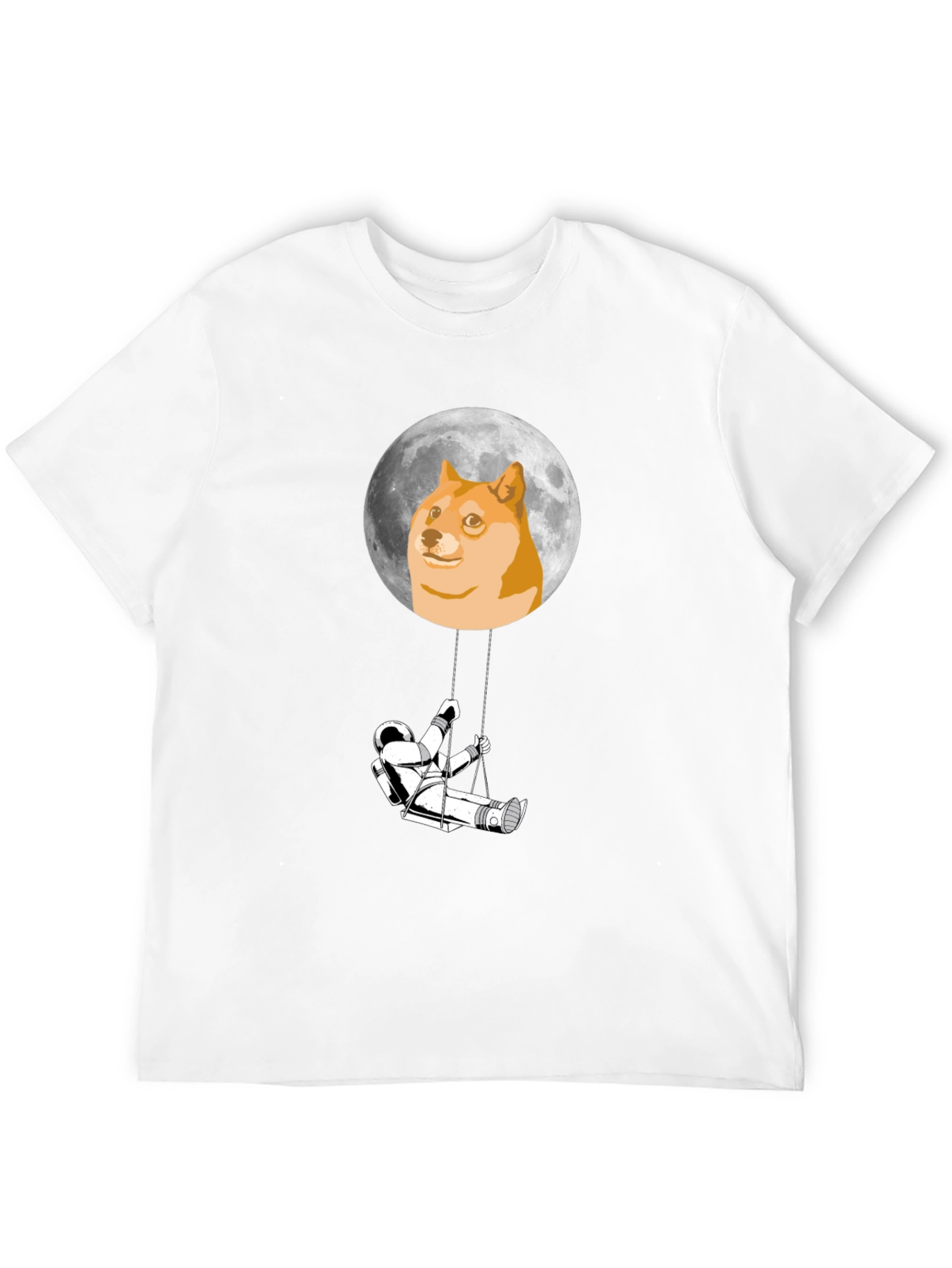Doge Moon Astronaut Swing Graphic Tee