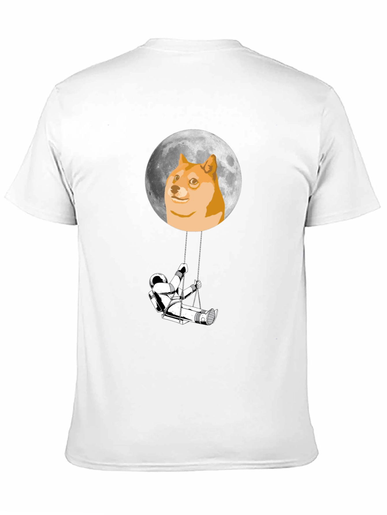 Doge Moon Astronaut Swing Graphic Tee