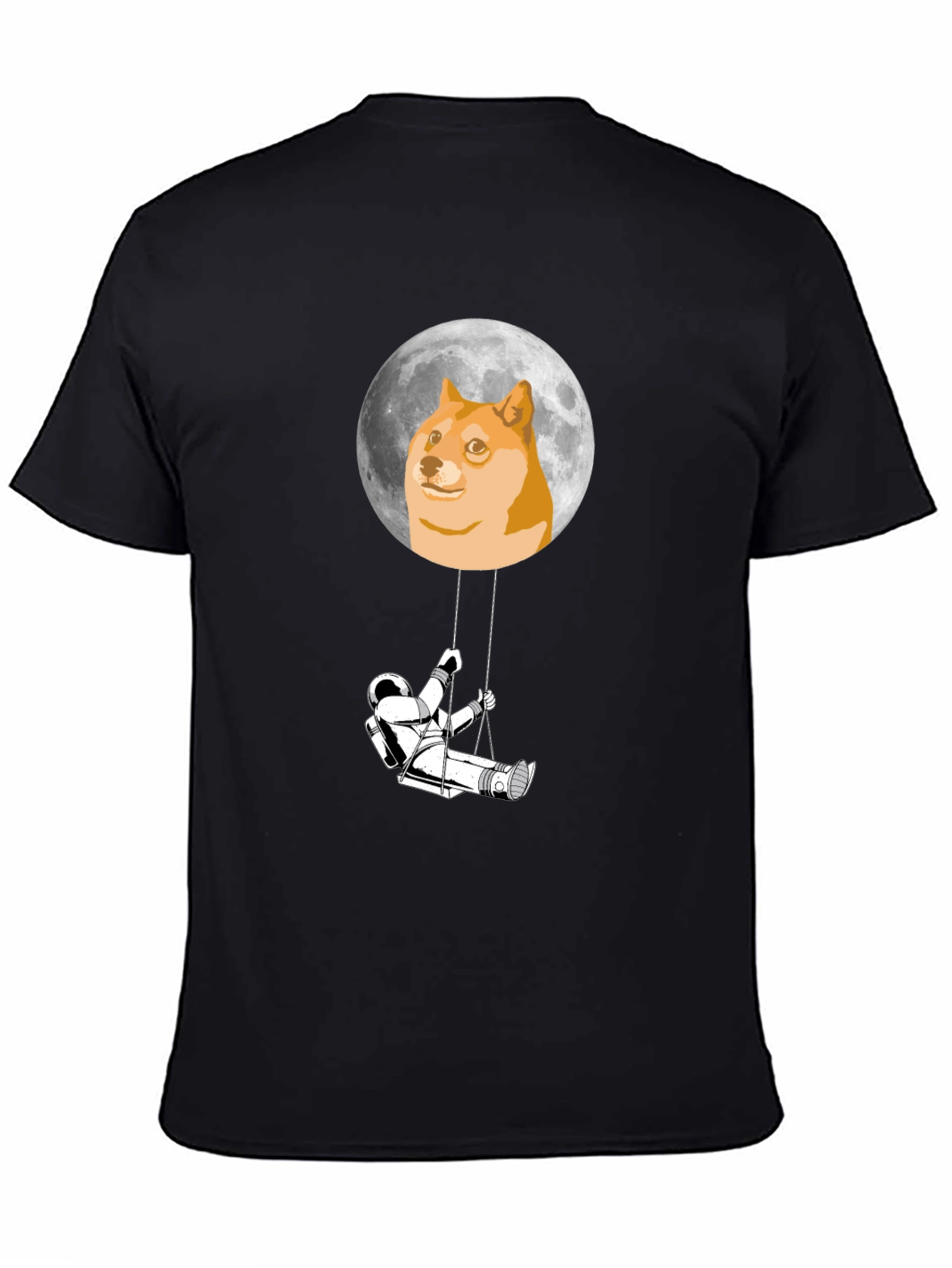Doge Moon Astronaut Swing Graphic Tee