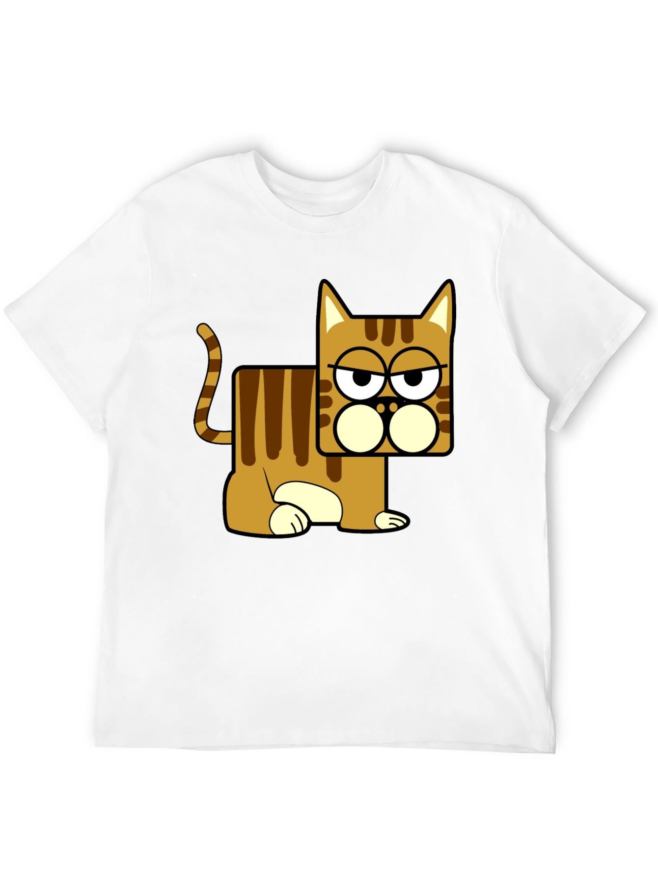 Funny Cat Graphic T-Shirt - Black