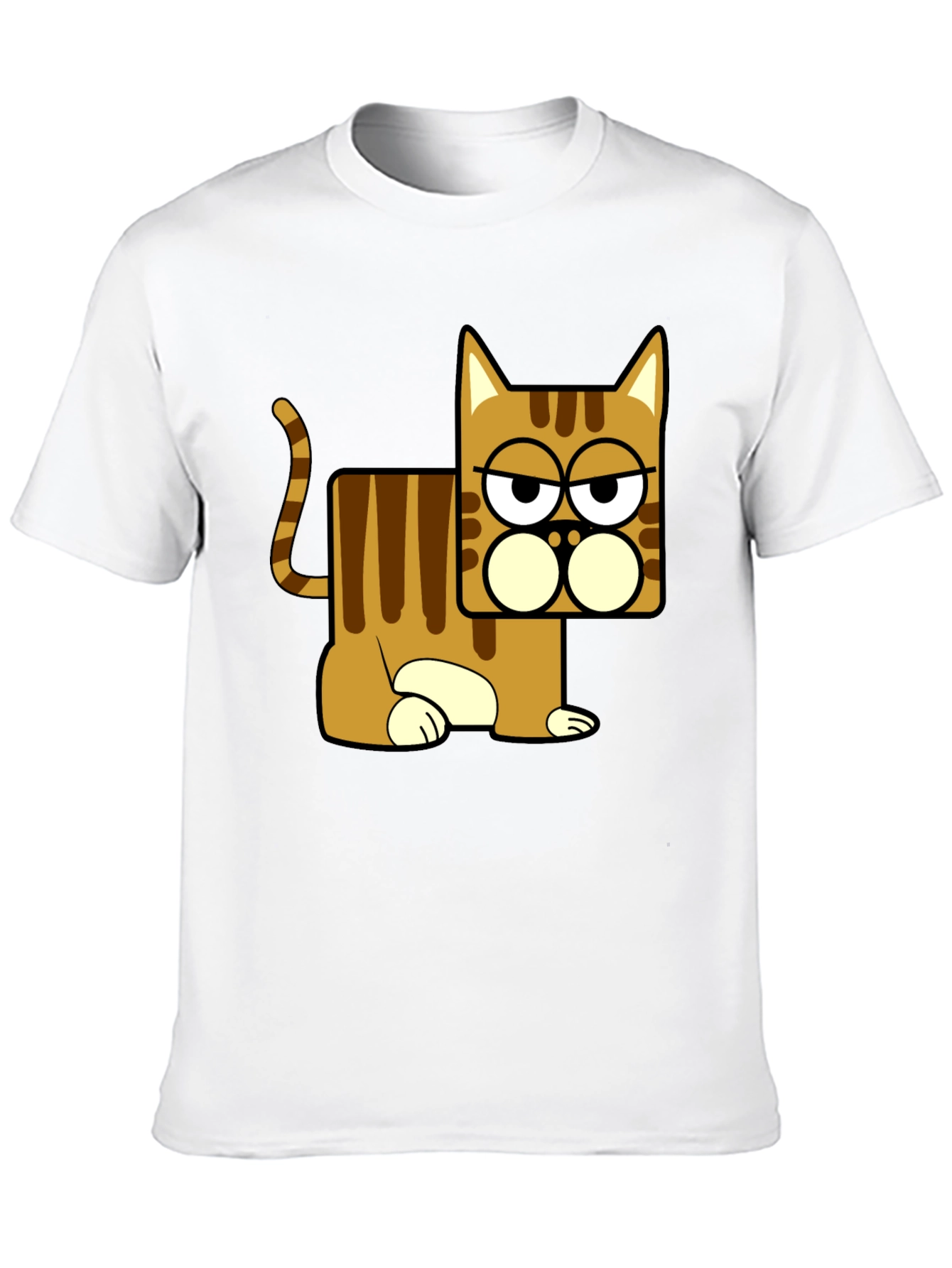 Funny Cat Graphic T-Shirt - Black