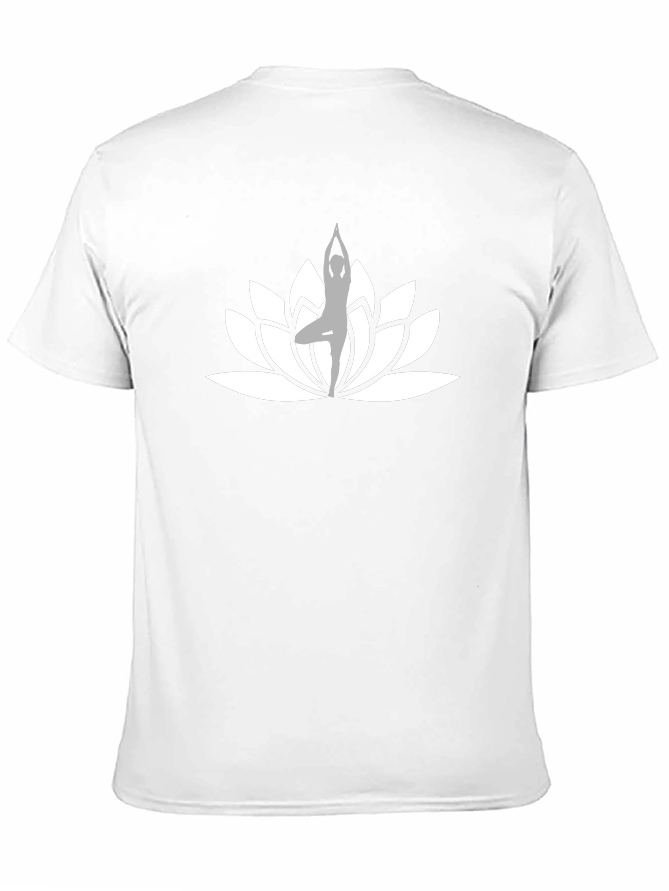 Yoga Lotus Flower Black T-Shirt