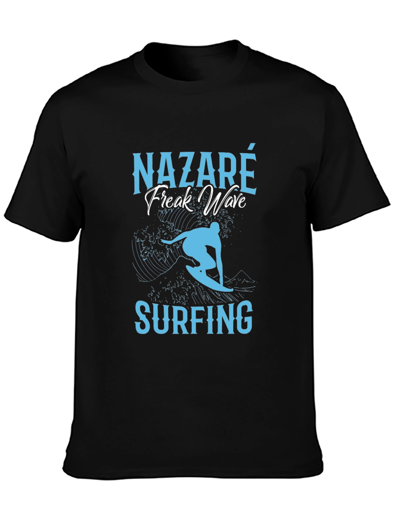 Nazare Surfing Freak Wave T-Shirt