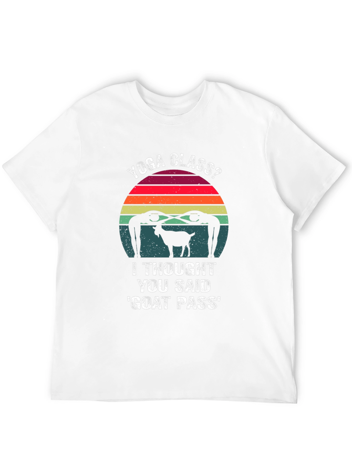 Yoga Class Goat Pass Funny Graphic Tee