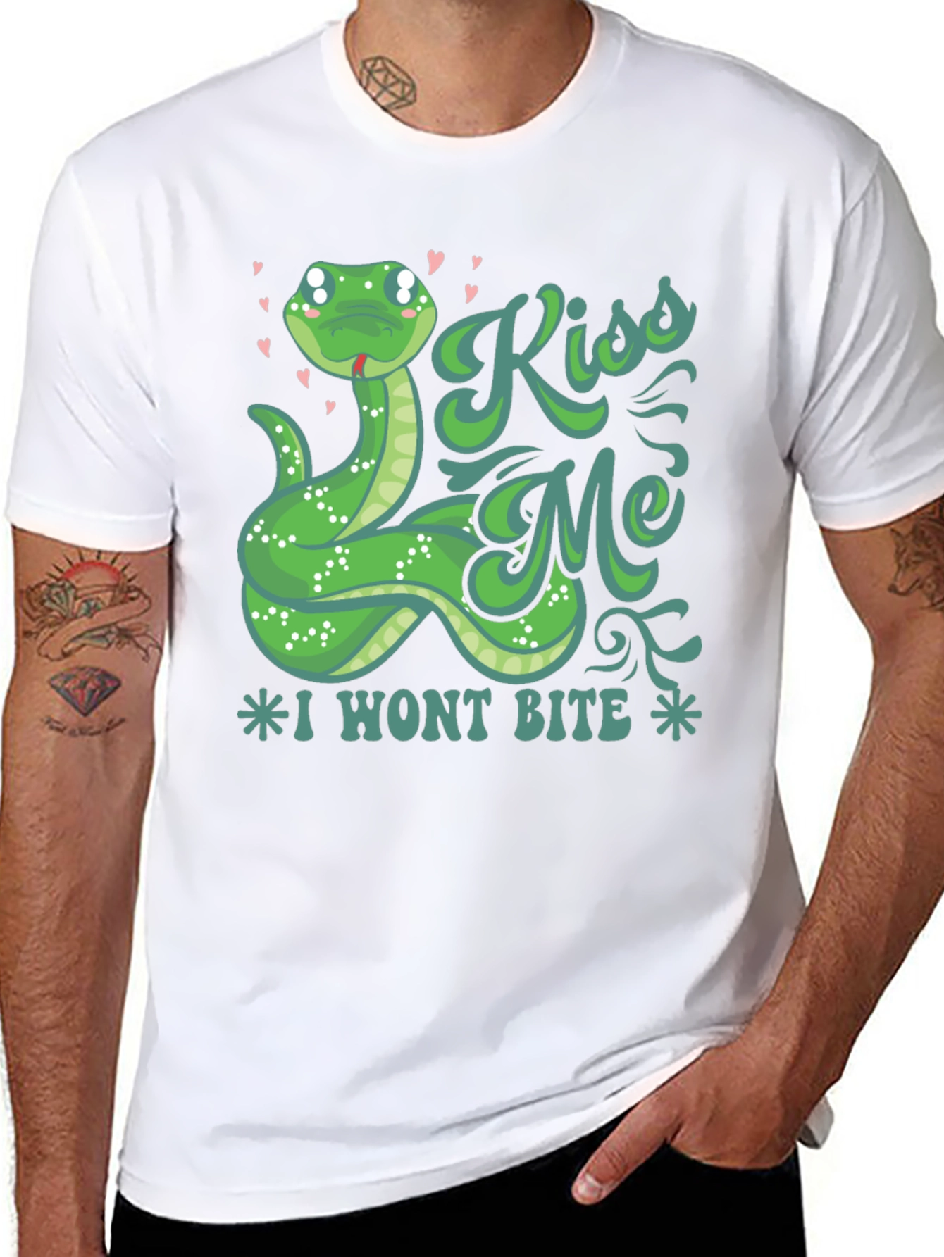 Kiss Me Snake T-Shirt - I Wont Bite