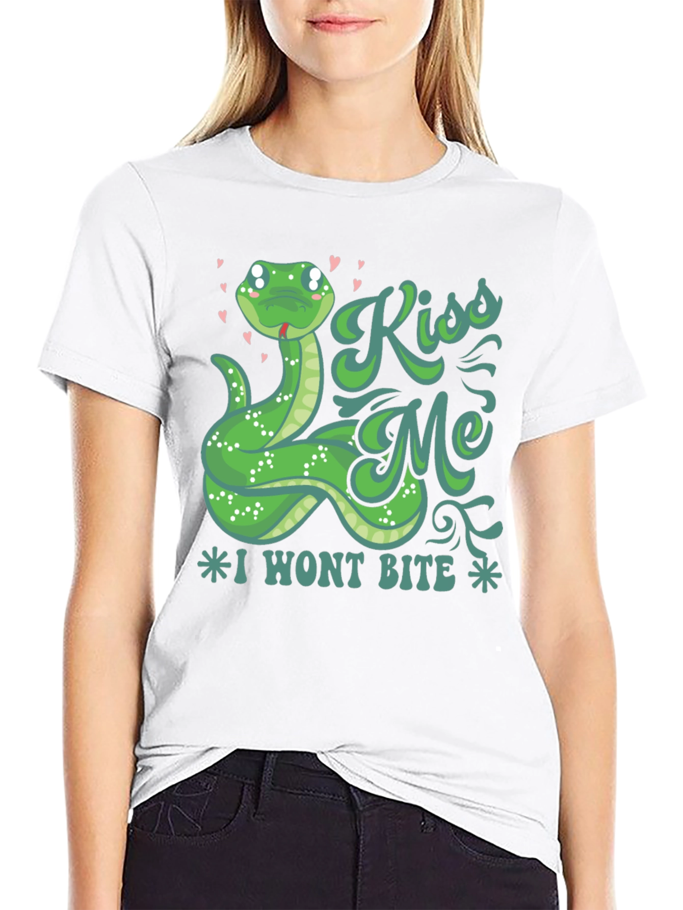 Kiss Me Snake T-Shirt - I Wont Bite