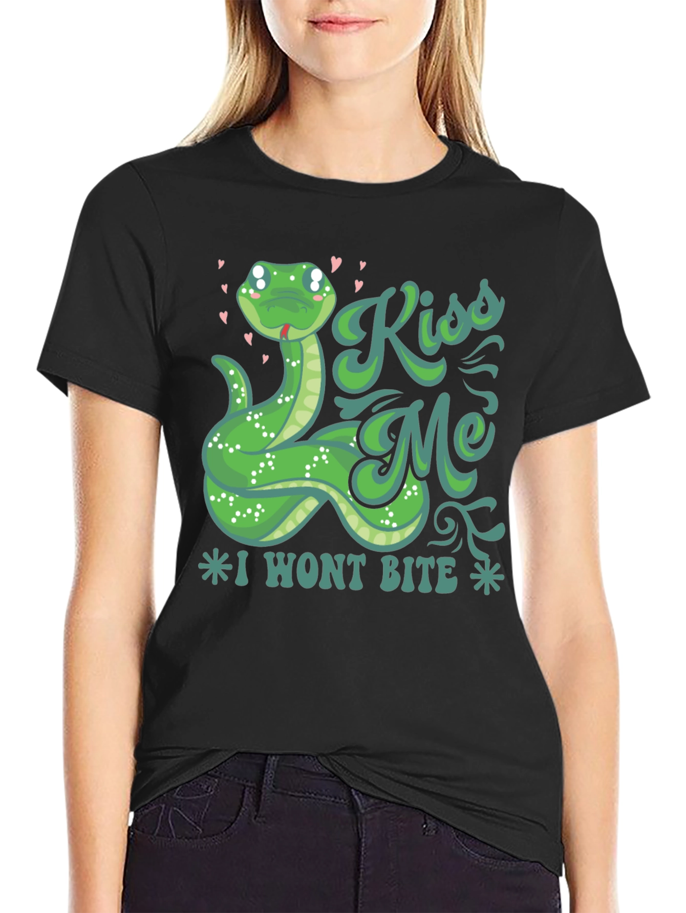 Kiss Me Snake T-Shirt - I Wont Bite