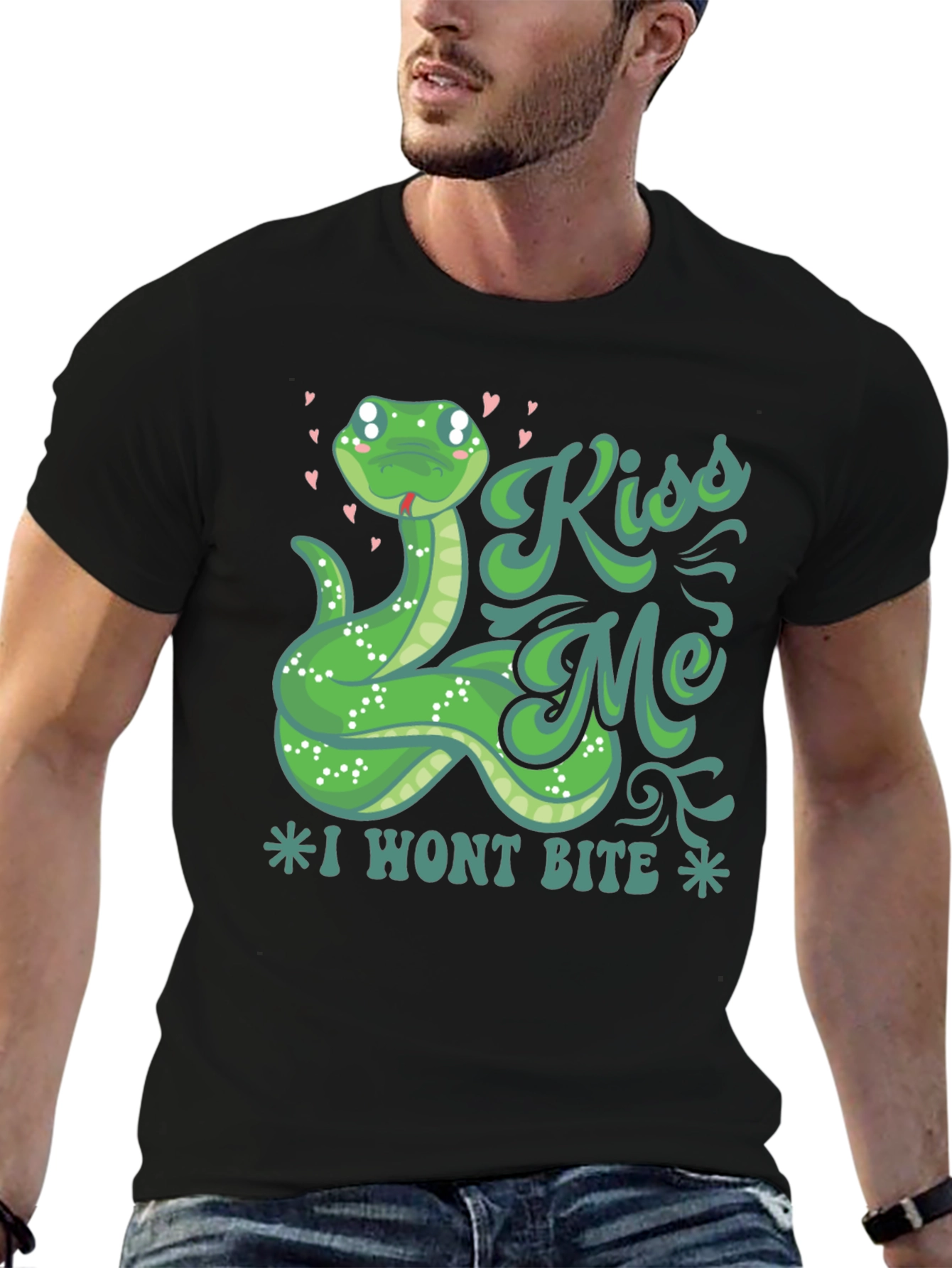 Kiss Me Snake T-Shirt - I Wont Bite