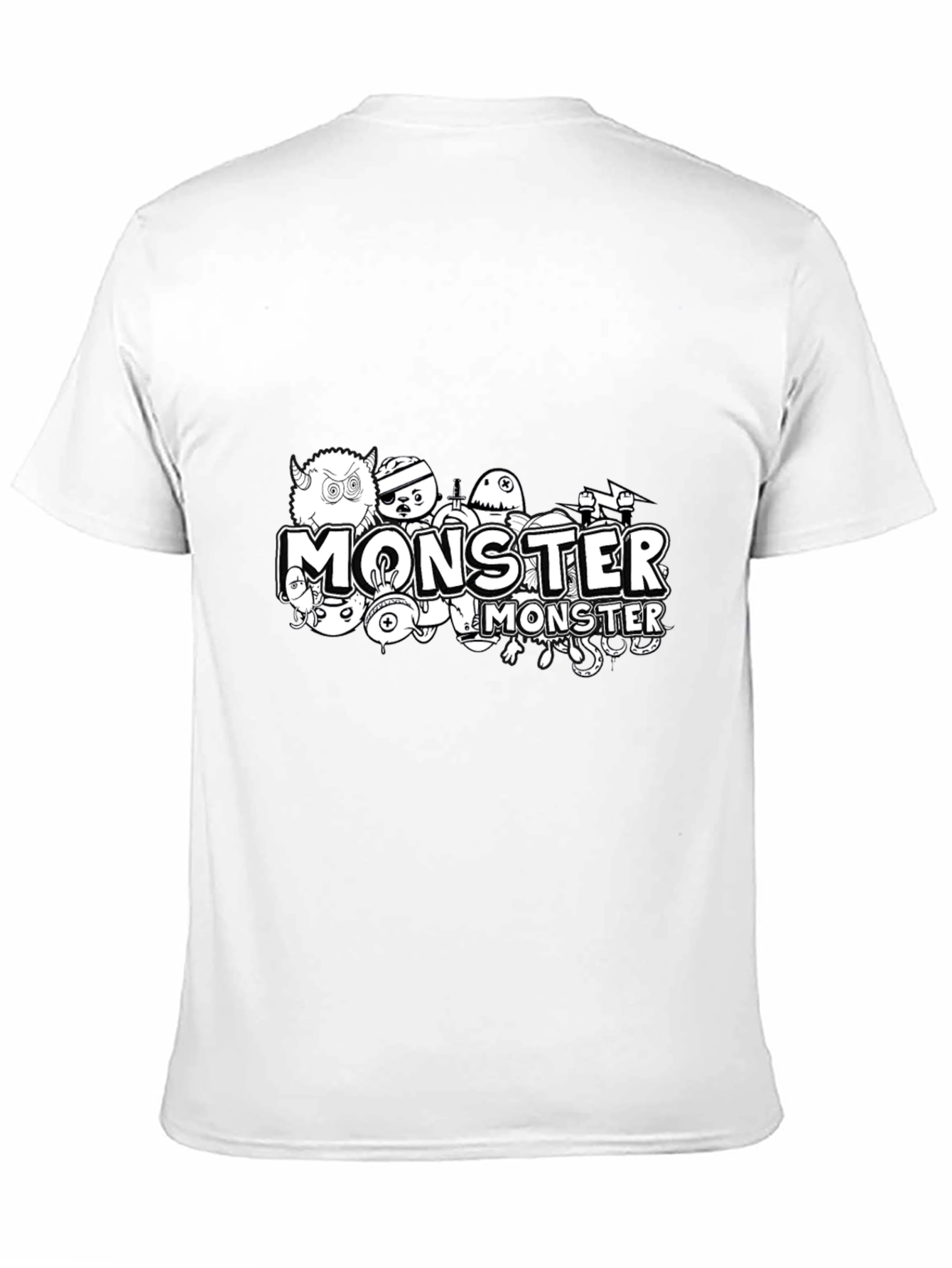 Monster Graphic Black T-Shirt