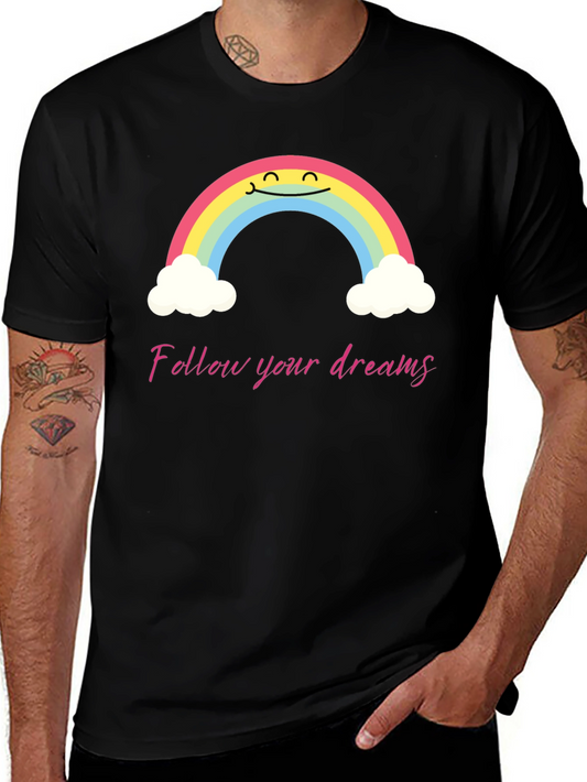 Rainbow Dreams Graphic Tee - Follow Your Dreams