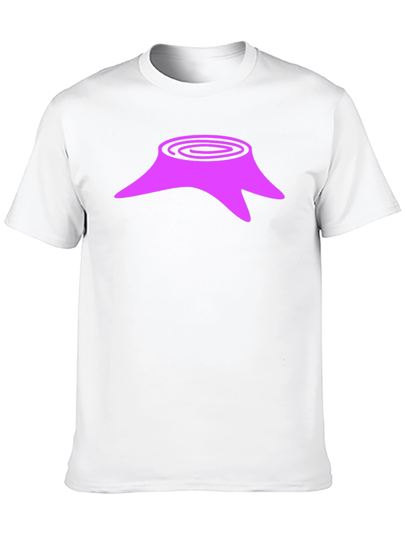 Tree Stump Graphic Tee - Casual Black T-Shirt