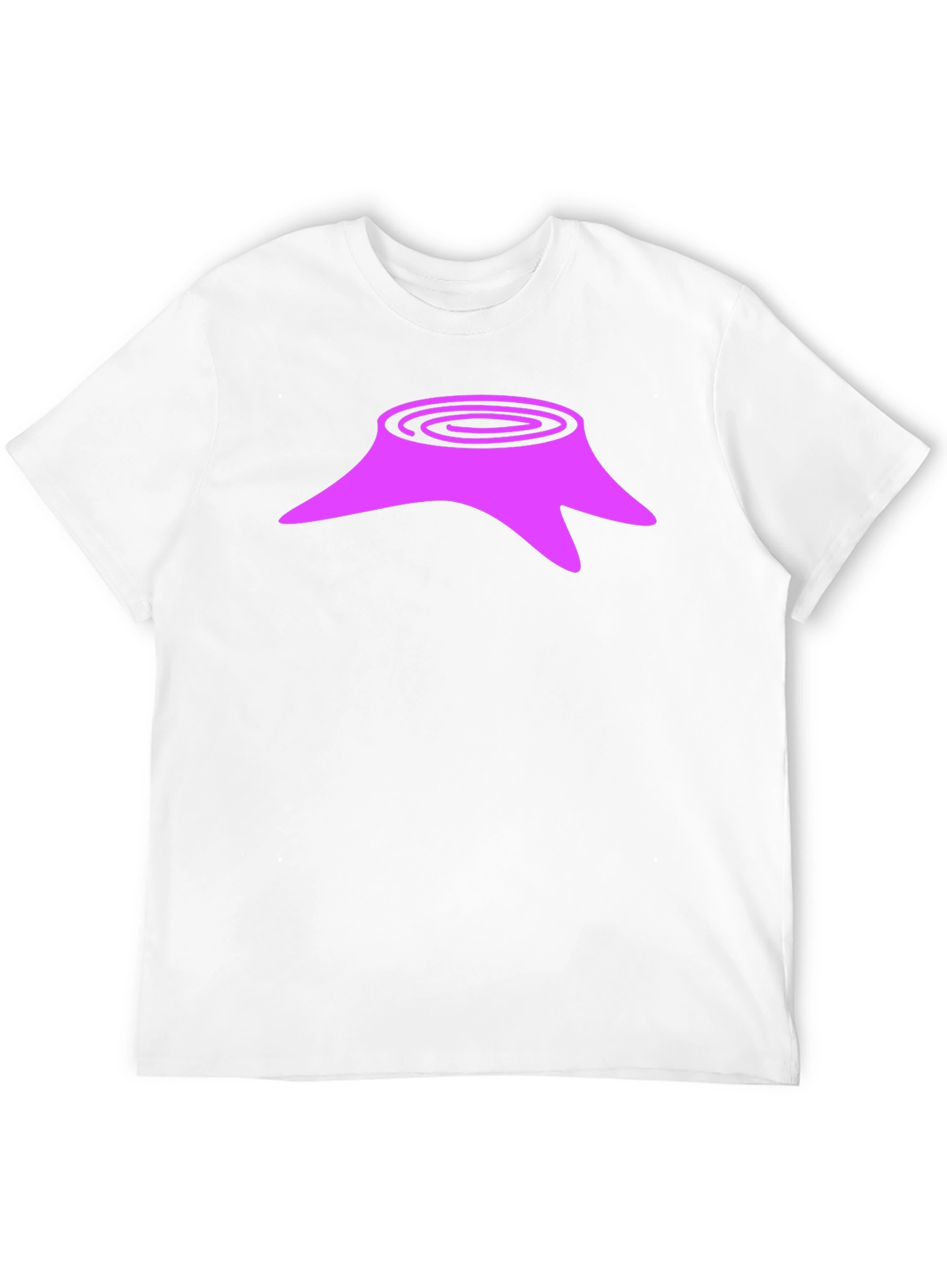 Tree Stump Graphic Tee - Casual Black T-Shirt