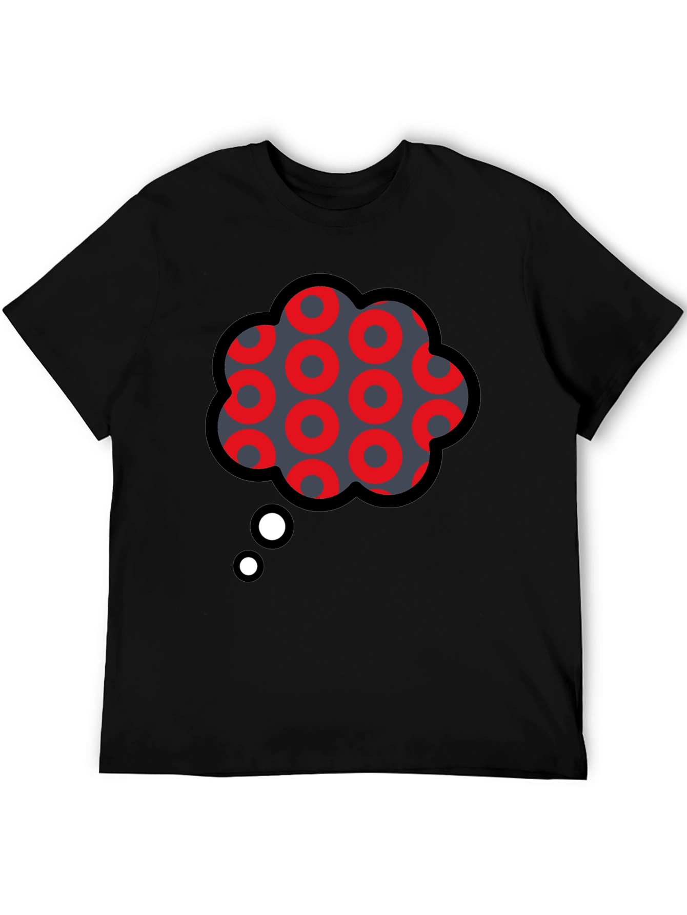 Funky Thought Bubble Graphic Tee - Unique Design