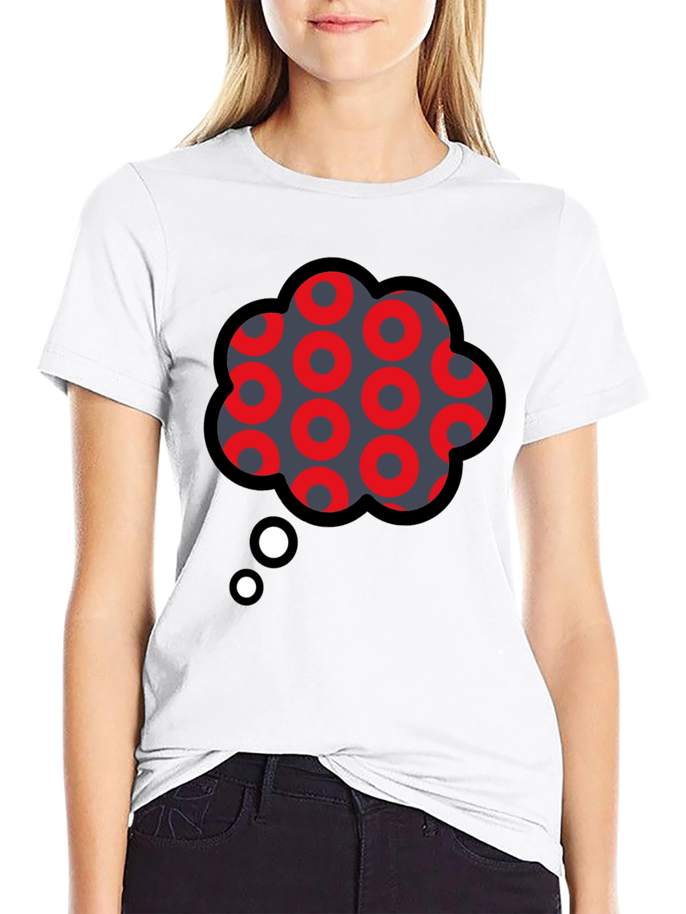 Funky Thought Bubble Graphic Tee - Unique Design