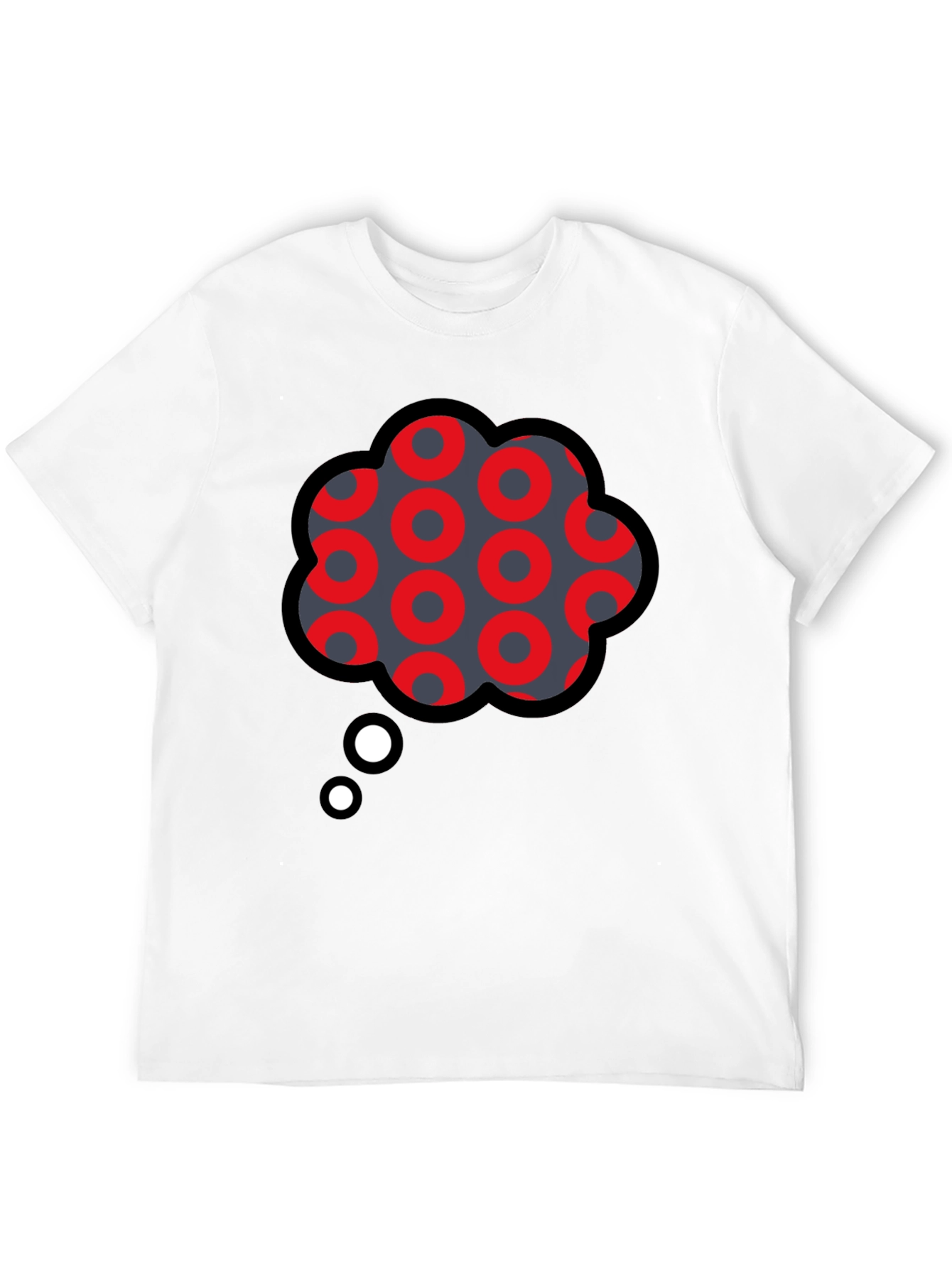 Funky Thought Bubble Graphic Tee - Unique Design