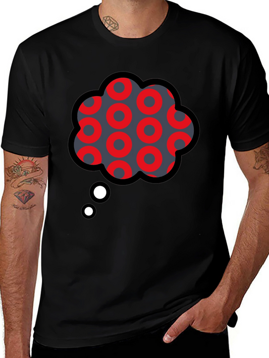 Funky Thought Bubble Graphic Tee - Unique Design