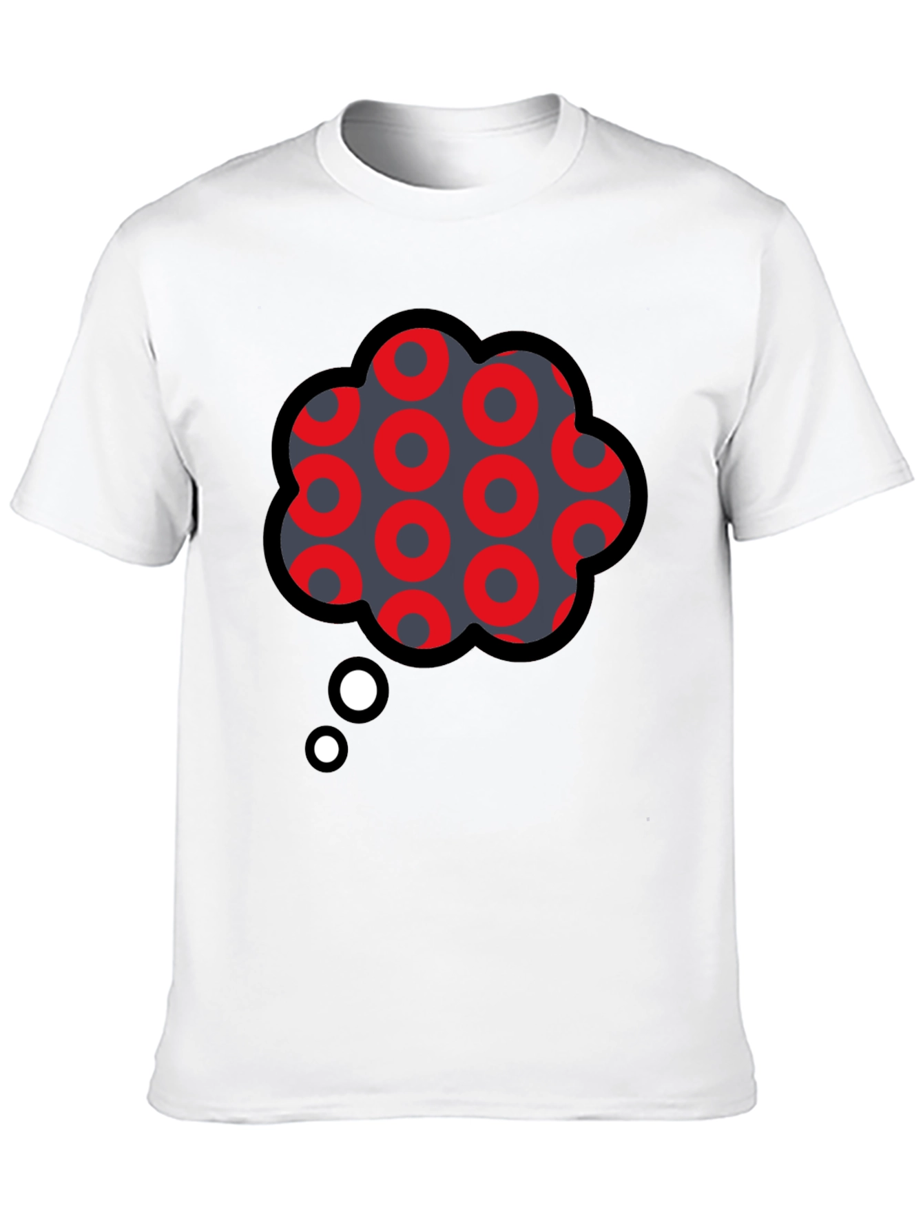 Funky Thought Bubble Graphic Tee - Unique Design