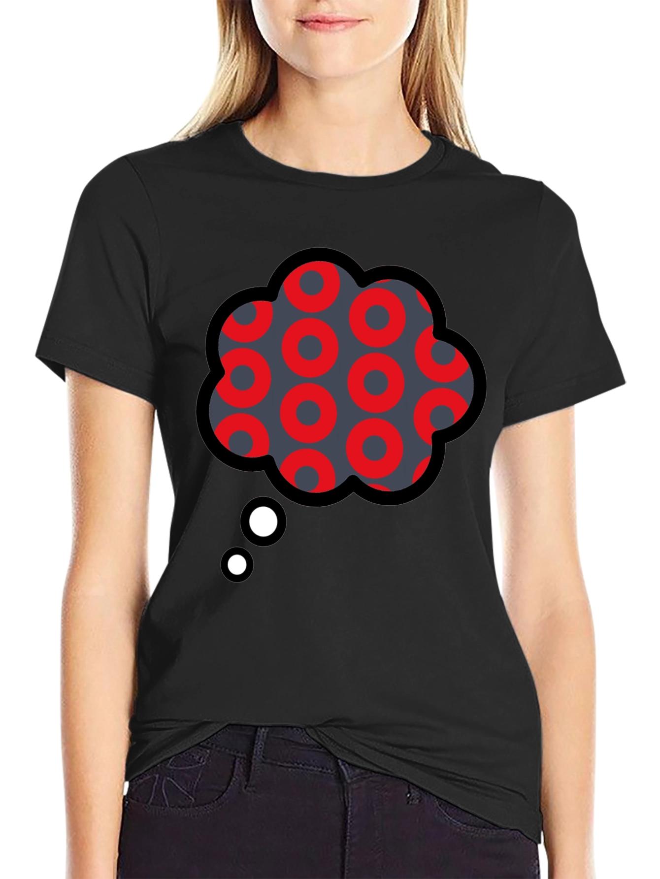 Funky Thought Bubble Graphic Tee - Unique Design
