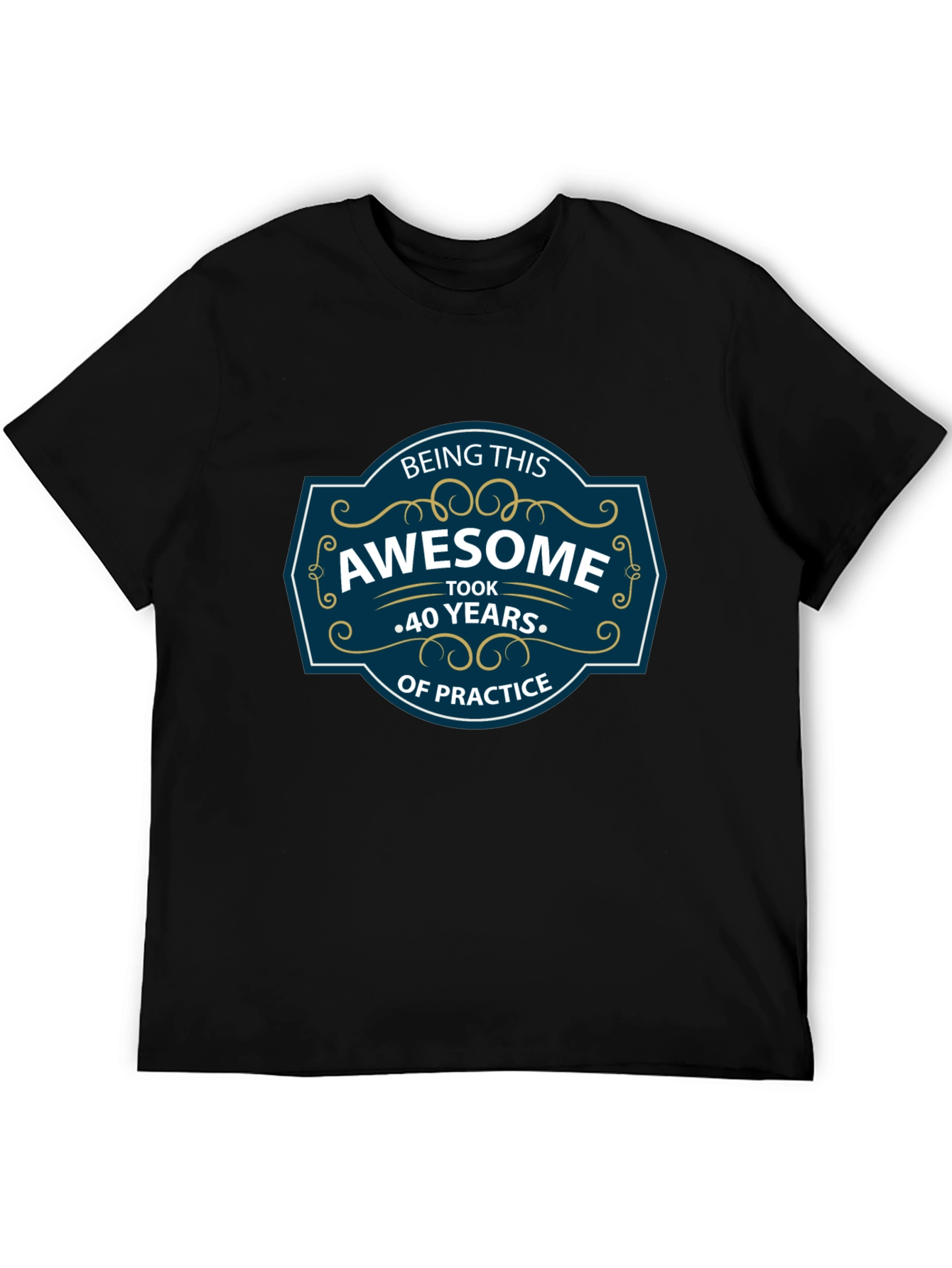 Awesome 40th Birthday Black Graphic Tee